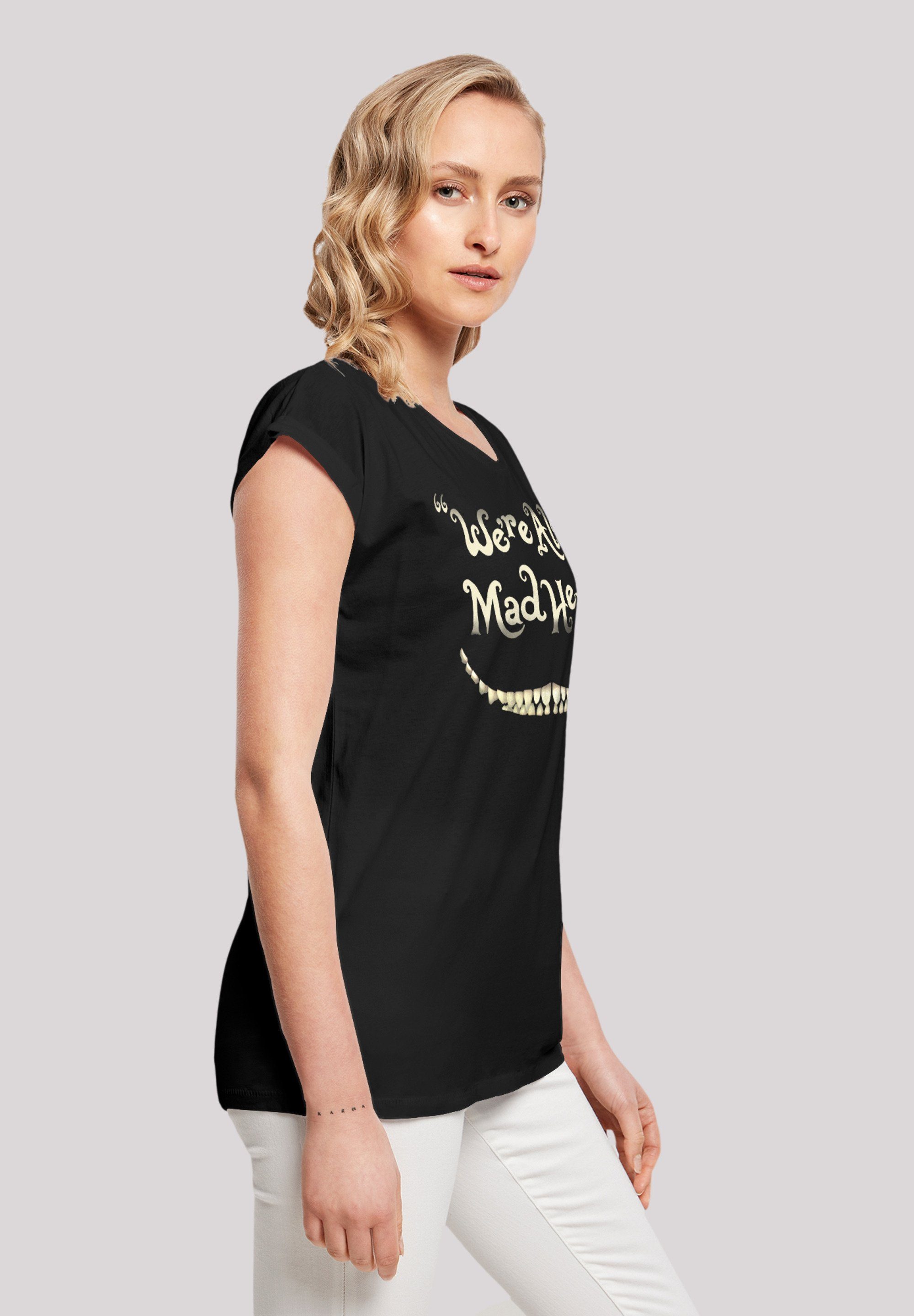 F4NT4STIC T-Shirt Disney Alice im Here Qualität Smile Premium Wunderland Mad