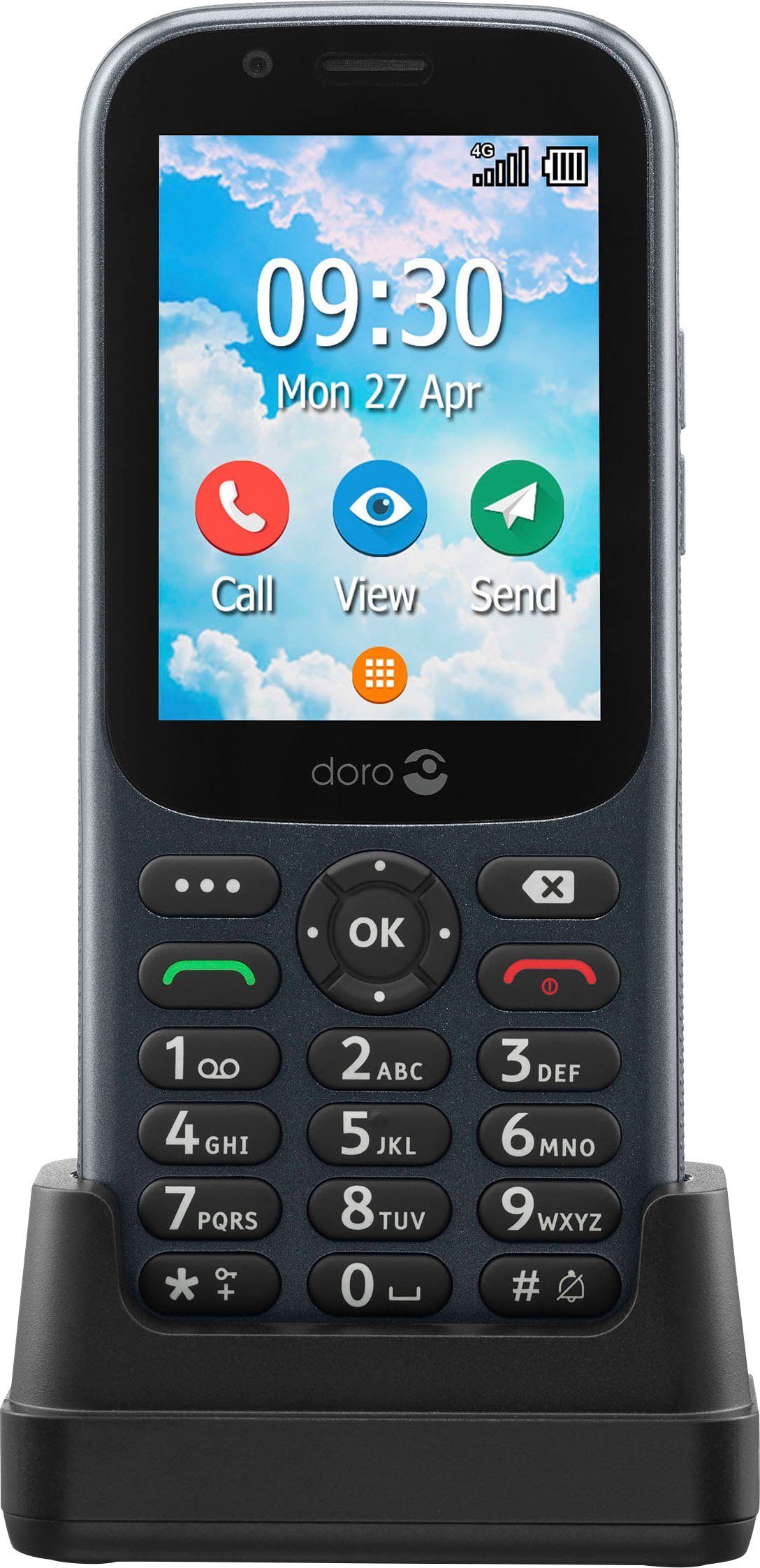 Doro 730X Smartphone (7,11 cm/2,8 Zoll, 1,3 GB Speicherplatz, 3 MP Kamera)