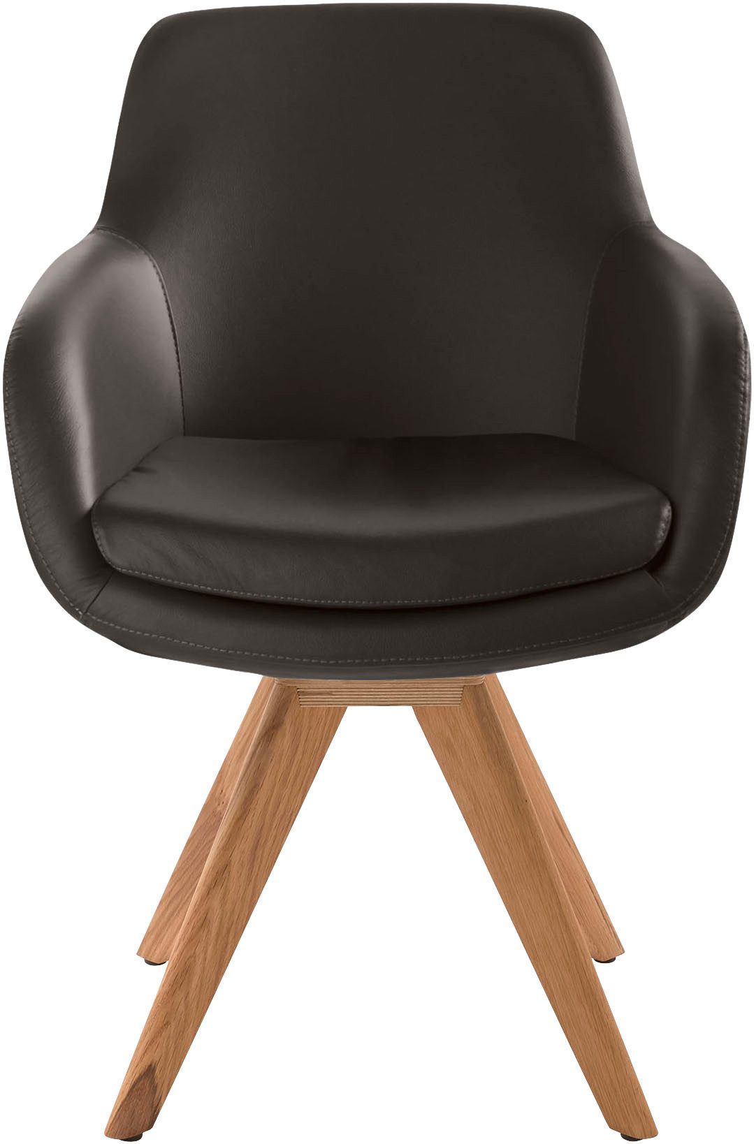 Musterring Esszimmerstuhl Tavia (Set, 2 St), Stativgestell Wildeiche massiv, Drehfunktion optional, diverse Farben