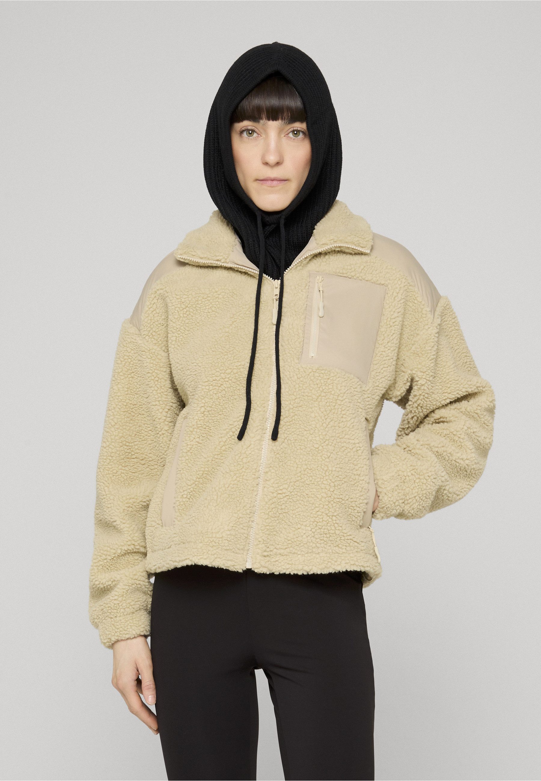 URBAN CLASSICS Winterjacke Urban Classics Damen Ladies Sherpa Mix Jacket (1-St)