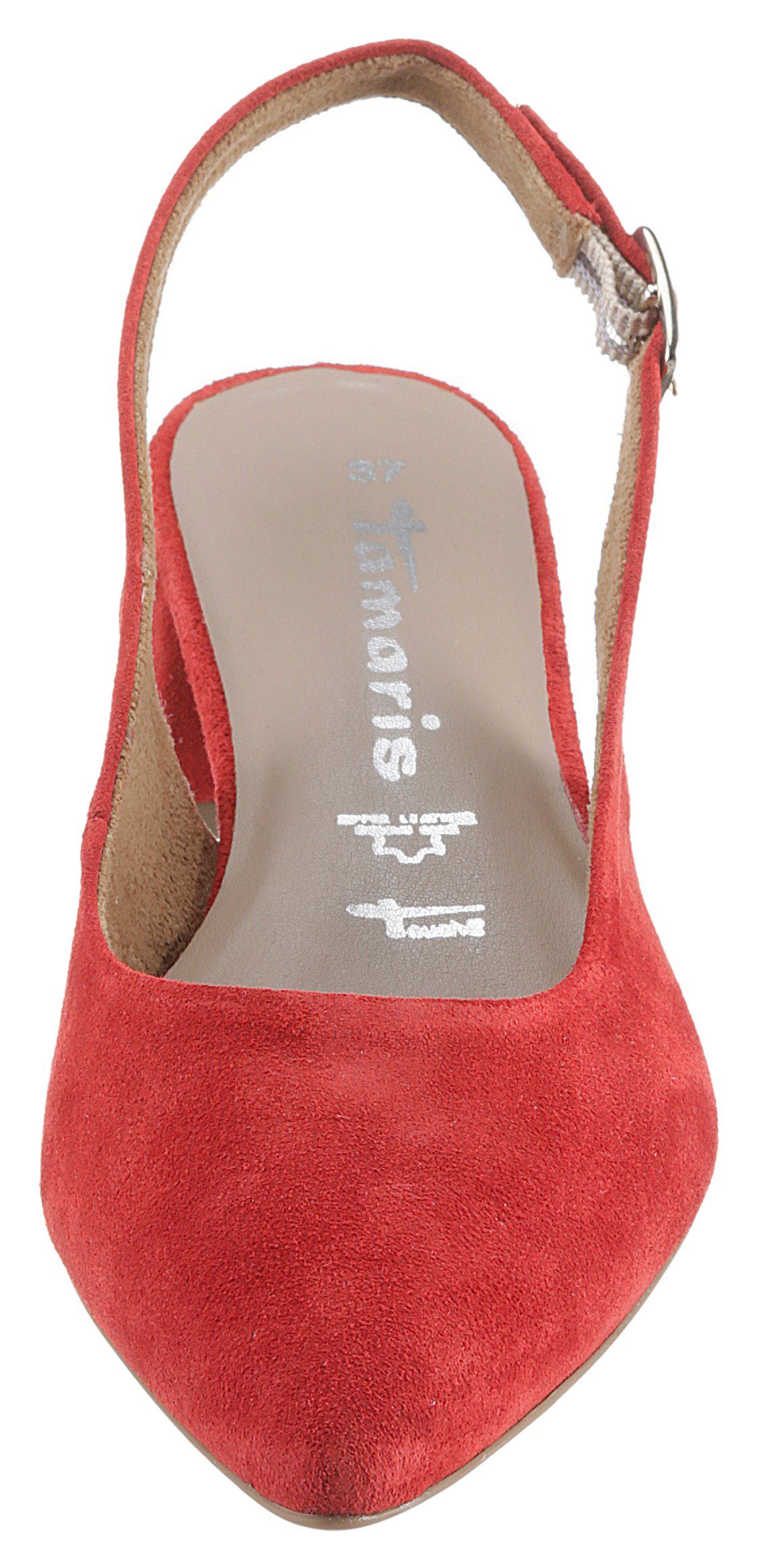 Tamaris Slingpumps, Blockabsatz, Abendschuh, Sommerschuh mit verstellbarem Riemchen. € 69,95