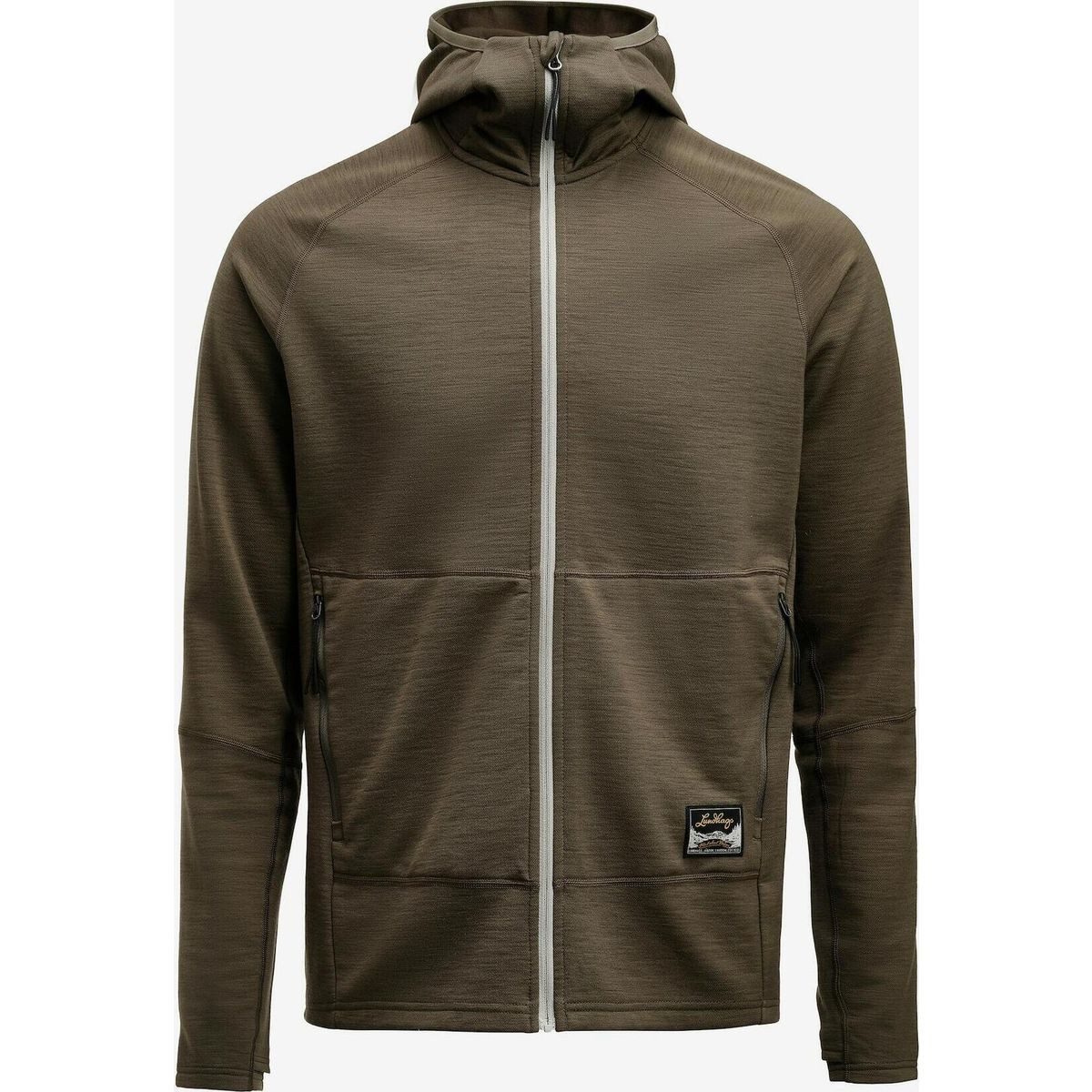 Lundhags Fleecejacke Tived Merino Hoodie M Vielseitiger Woll-Fleece-Hoodie für Herren, ideal für