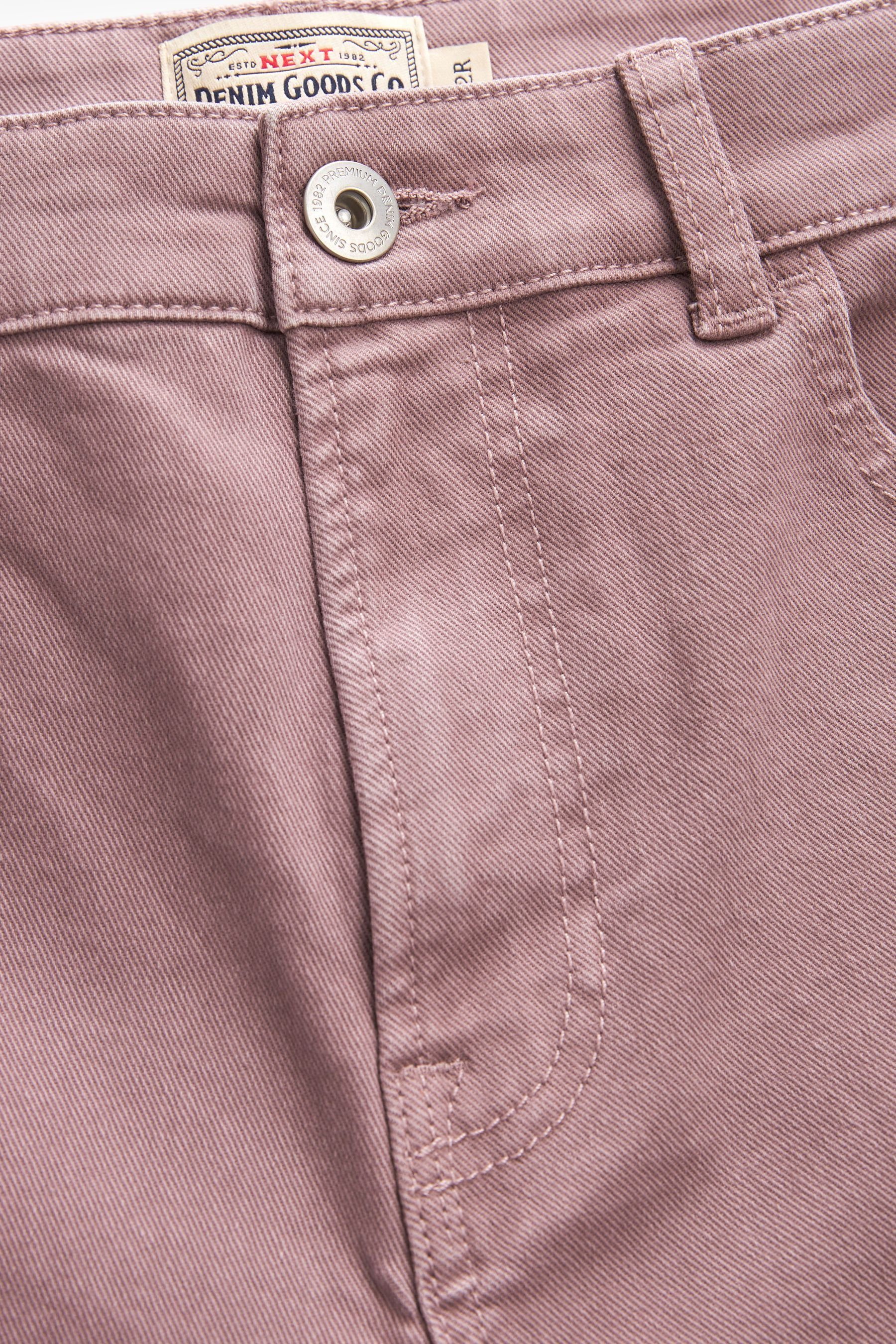 Purple Next mit Denim-Shorts Stretchanteil Mauve Jeansshorts (1-tlg)