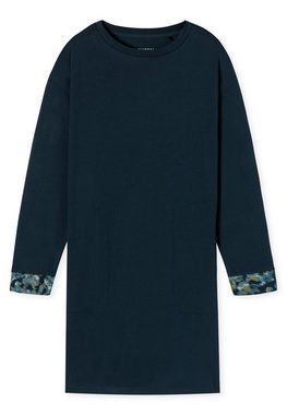 Schiesser Longshirt mit gemustertem Bündchen am Ärmelabschluss