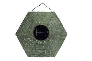 Pauleen LED Laterne Sunshine Flower Lampion Solar grün Tyvek Vlies, LED fest integriert