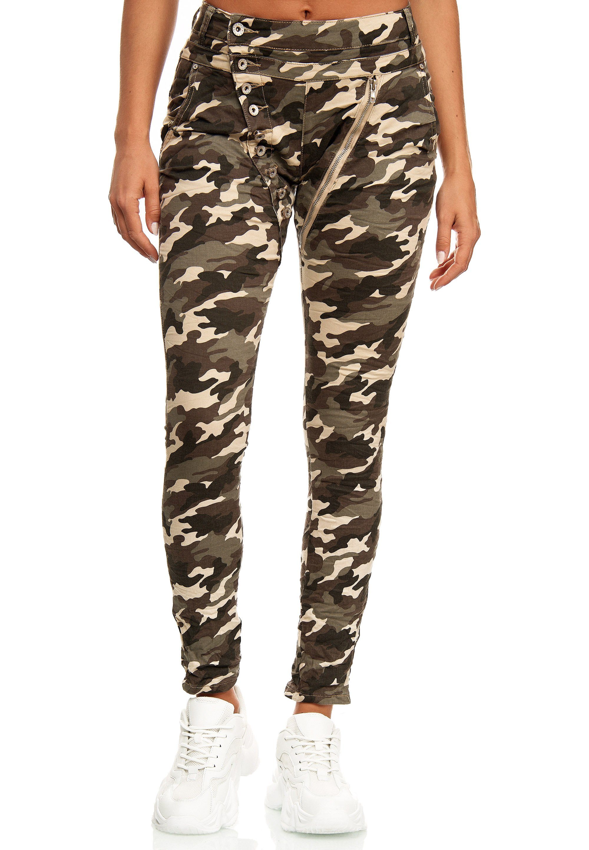 Elara Boyfriend-Jeans Elara Damen Baggy Jeans günstig online kaufen
