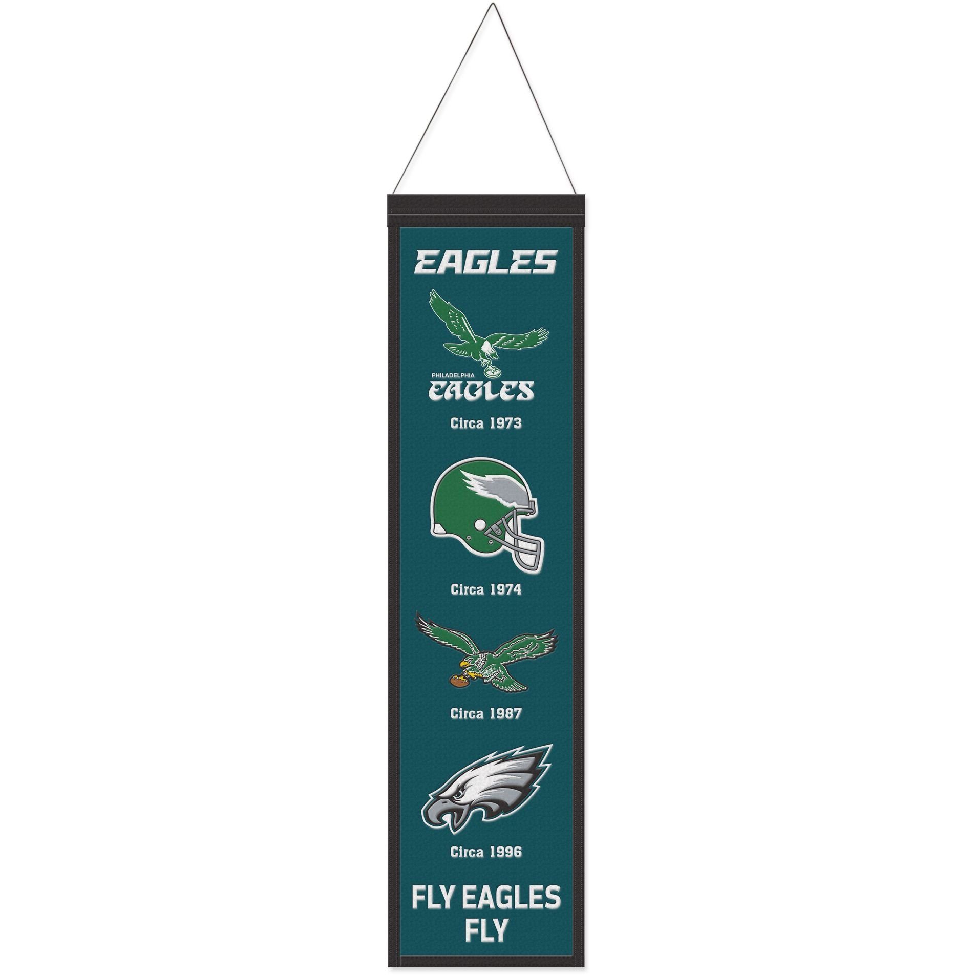 WinCraft Wanddekoobjekt NFL Teams EVOLUTION Wool Banner 80x20cm Philadelphia Eagles