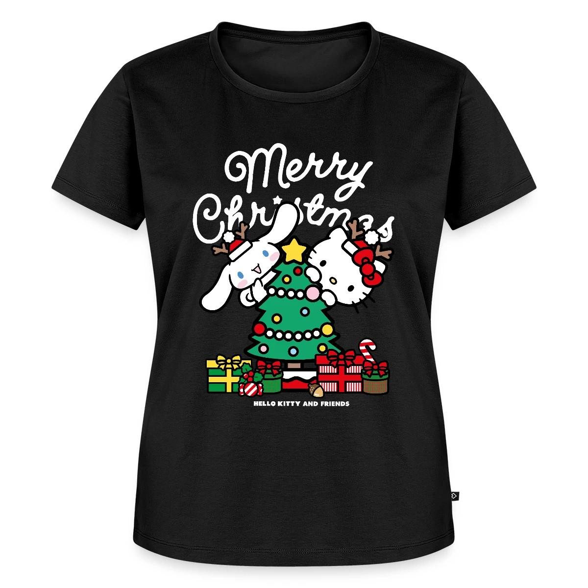 T-Shirt Hello Kitty Und Cinnamoroll Weihnachten Frauen Premium T-Shirt