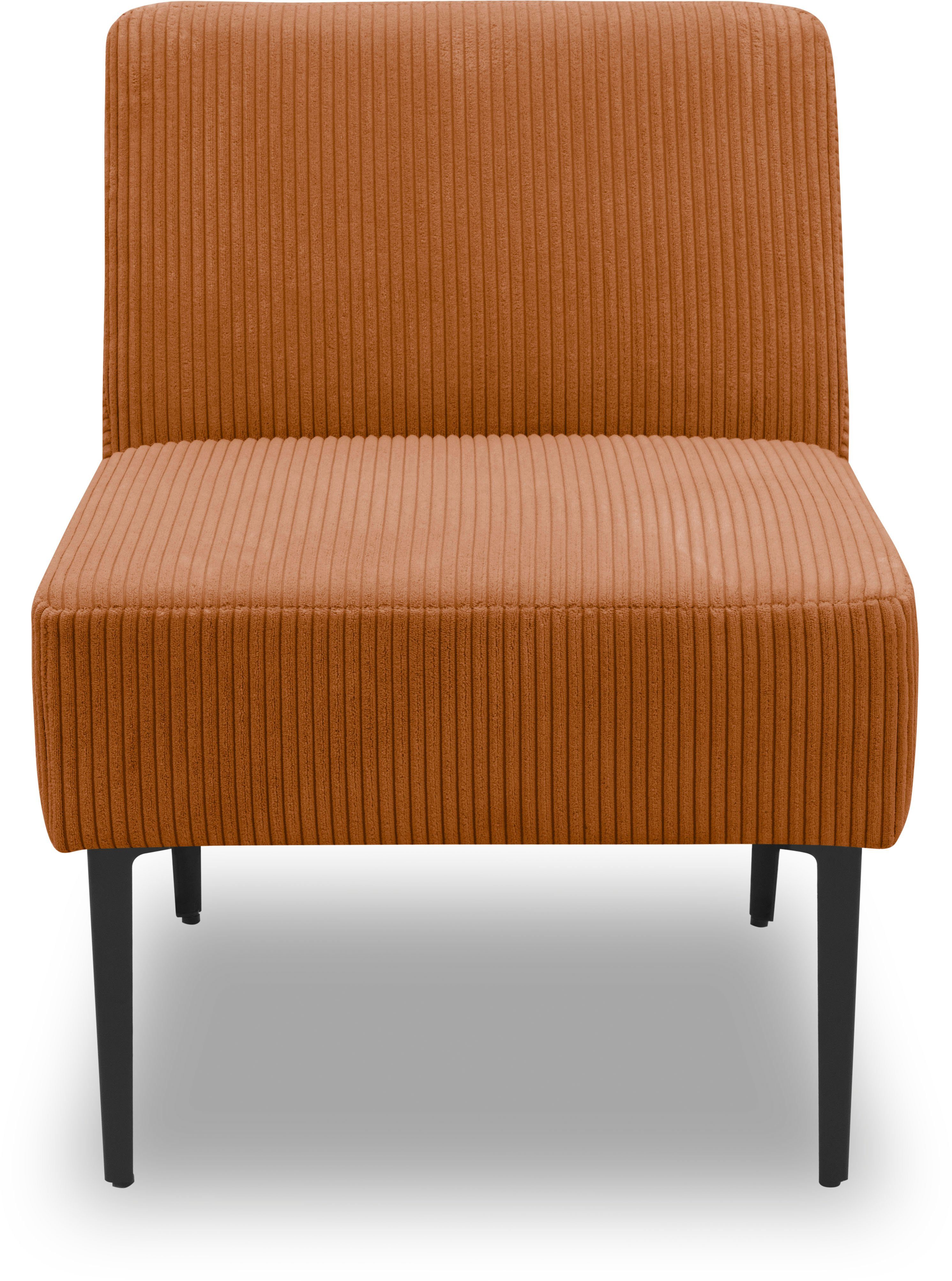 DOMO collection Sessel 700010, für individuelle Zusammenstellung eines persönlichen Sofas terrakotta