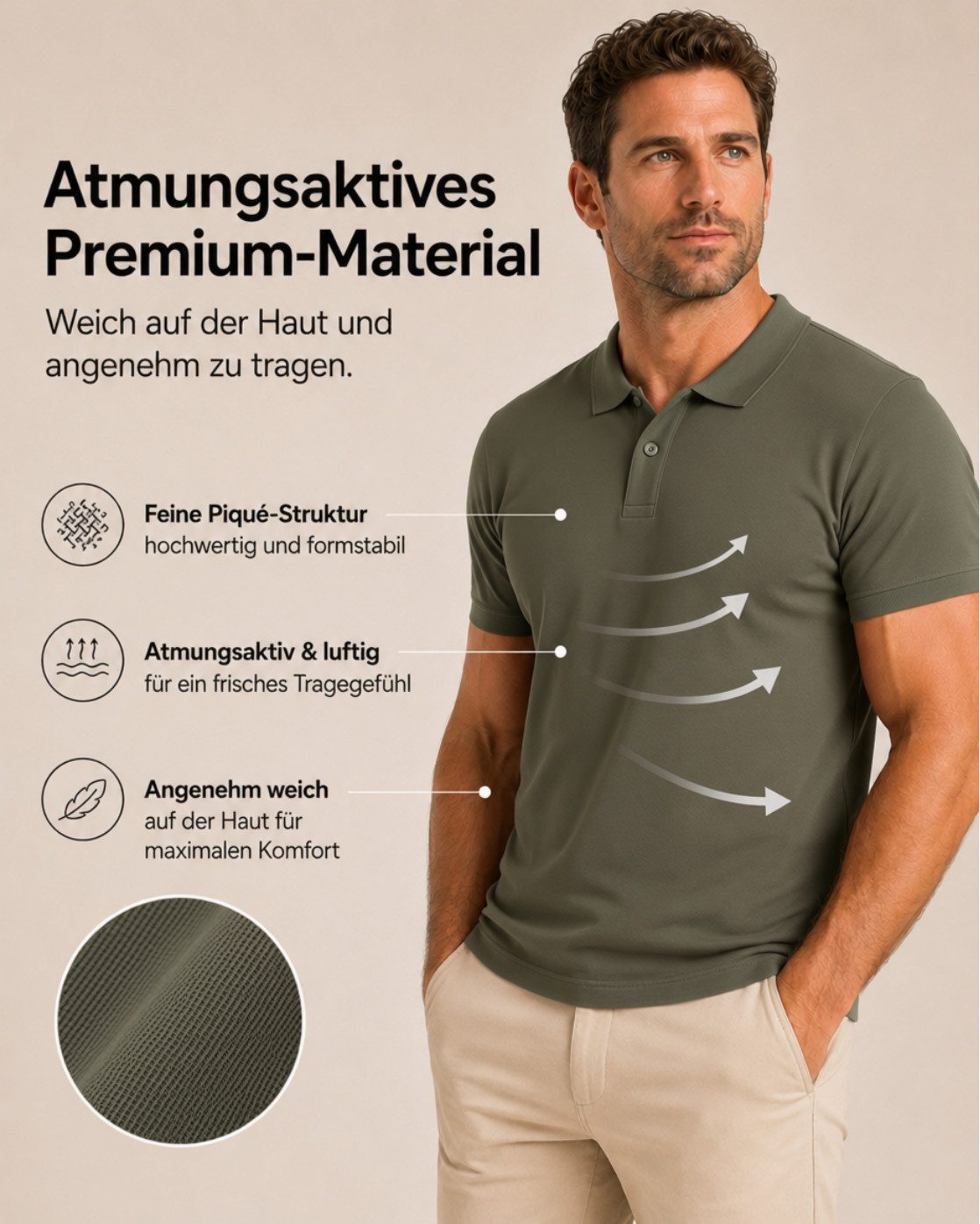 Sitztgut Poloshirt Premium Cotton Polo T-Shirt (1-tlg) – Bild 3 von 5