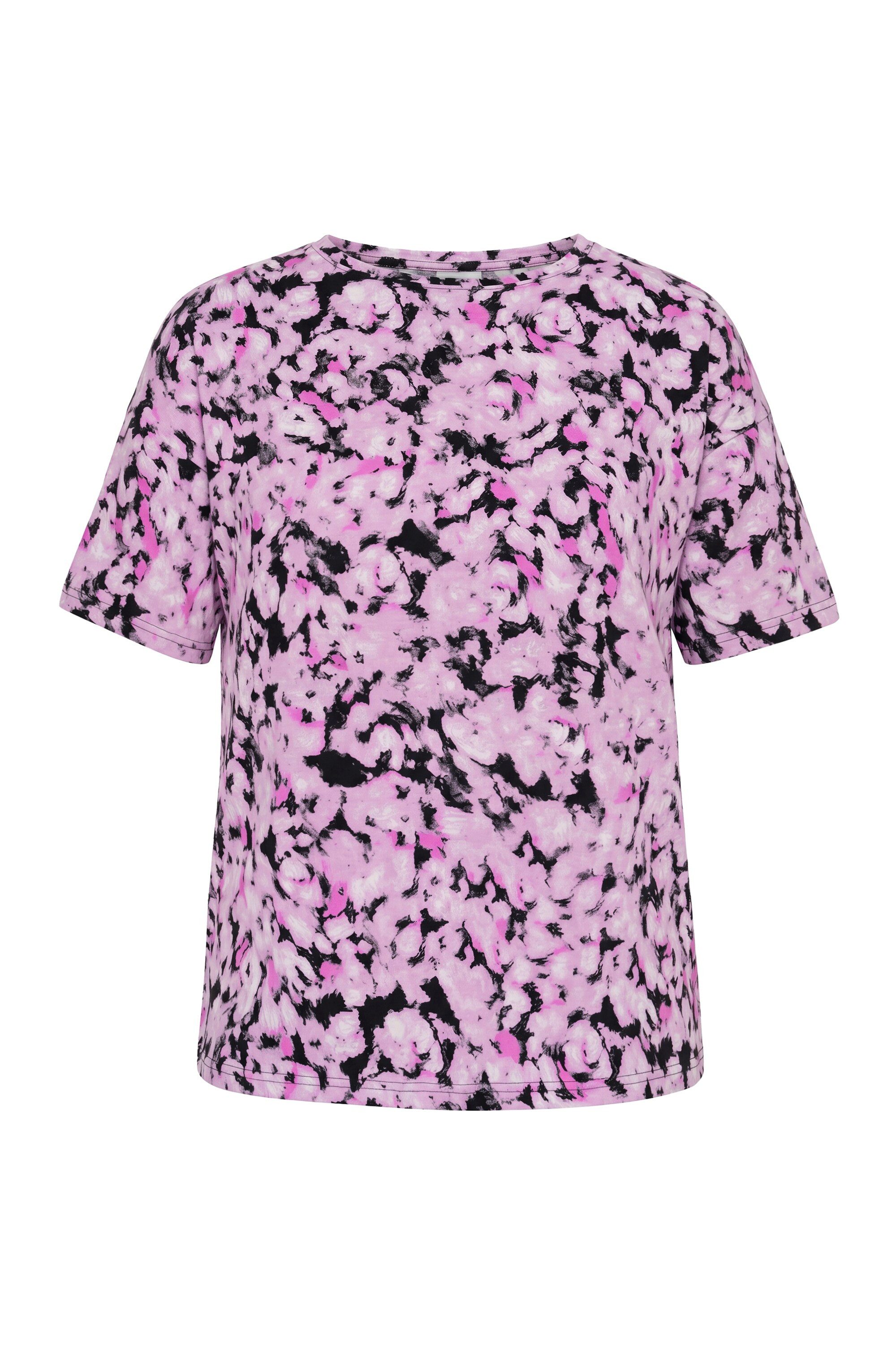 Studio Untold T-Shirt T-Shirt Oversize Shape verwischter Leo – Bild 2 von 4