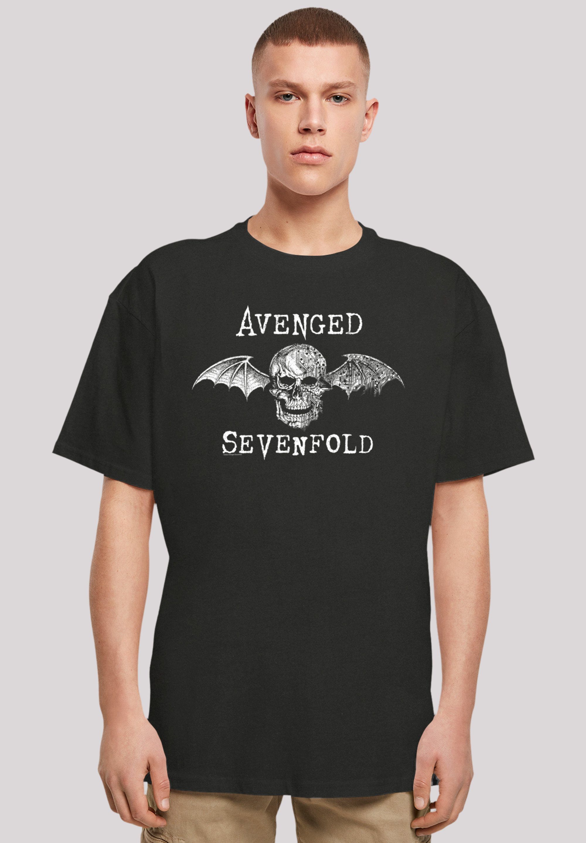 Bat Cyborg Sevenfold Rock-Musik Metal schwarz Rock T-Shirt Qualität, Avenged F4NT4STIC Band Premium Band,