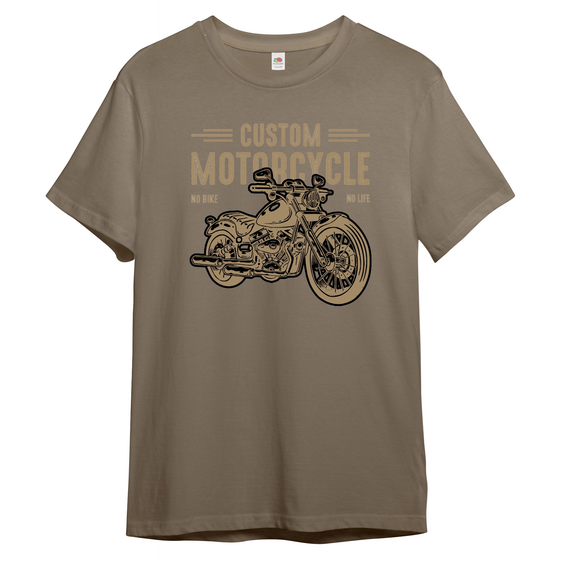 Print-Shirt Herren T-Shirt "No Bike No Life"