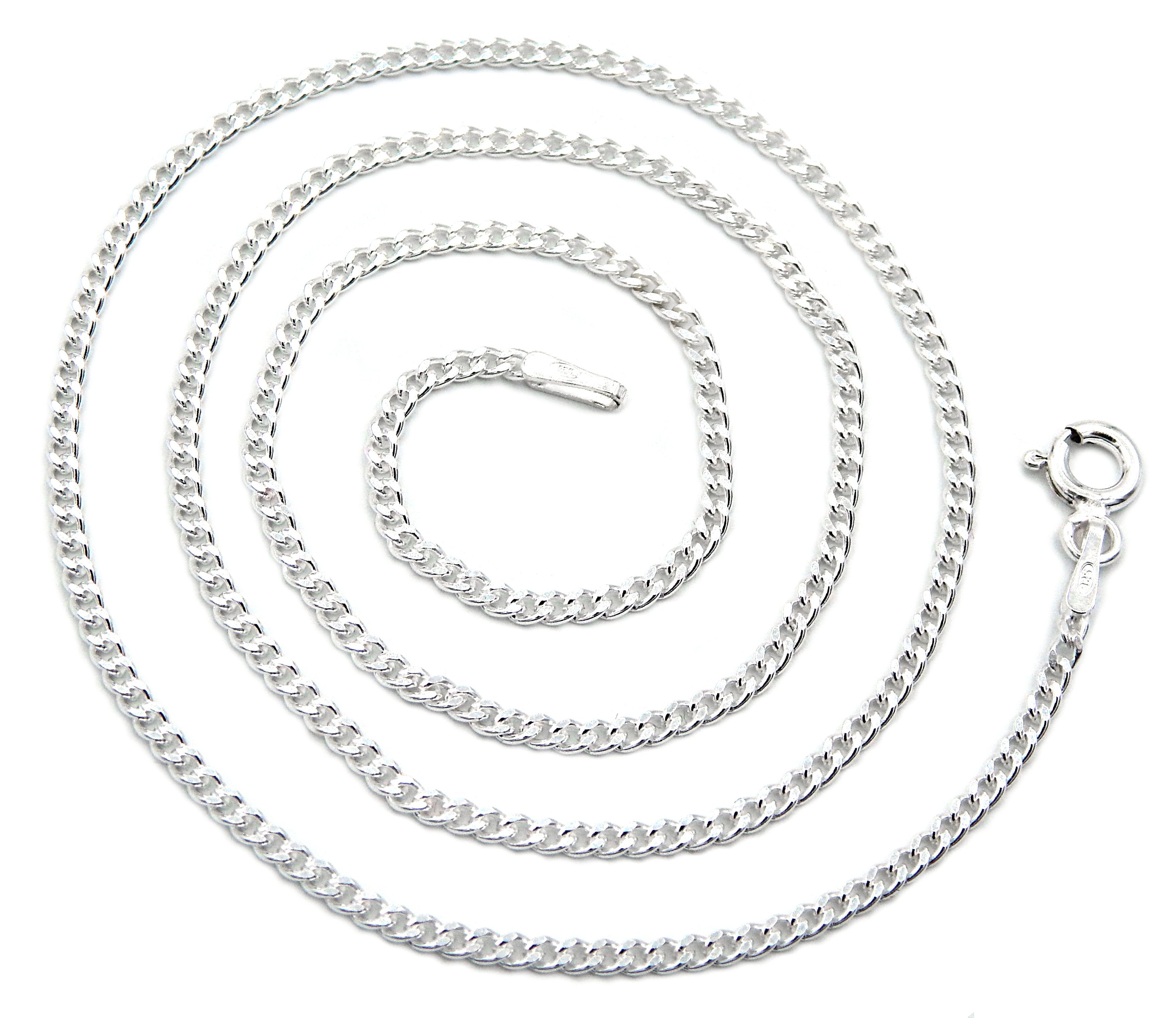 3. Bild von Kauf-mich-weg by Bella T Silberkette Panzerkette 925 Sterling Silber rhodiniert 1,7mm breit, Länge wählbar 40 - 60cm