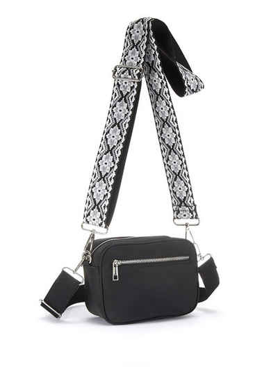 LASCANA Umhängetasche, Handtasche, Crossbody-Bag mit auswechselbaren Schulterriemen VEGAN