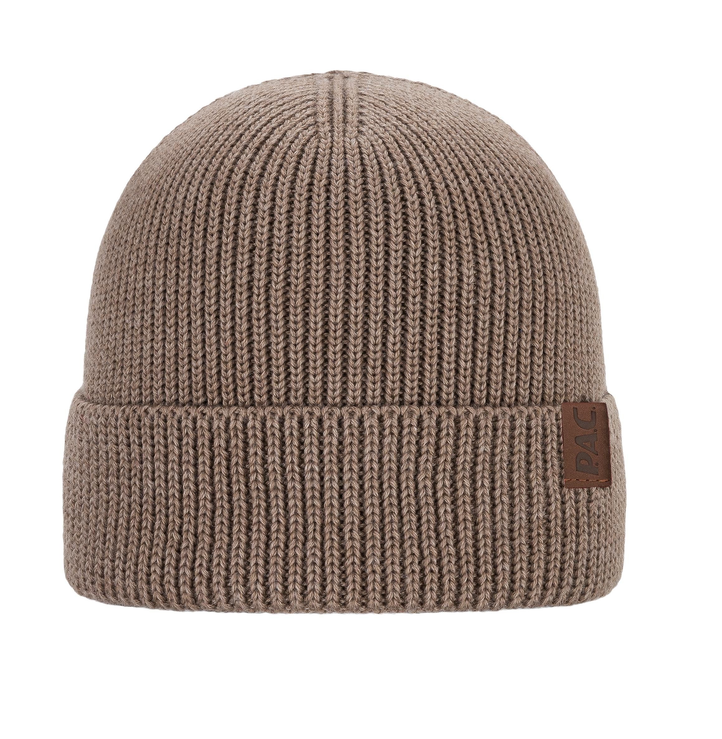 Strickmütze Nature Lomuo Merino Beanie sand