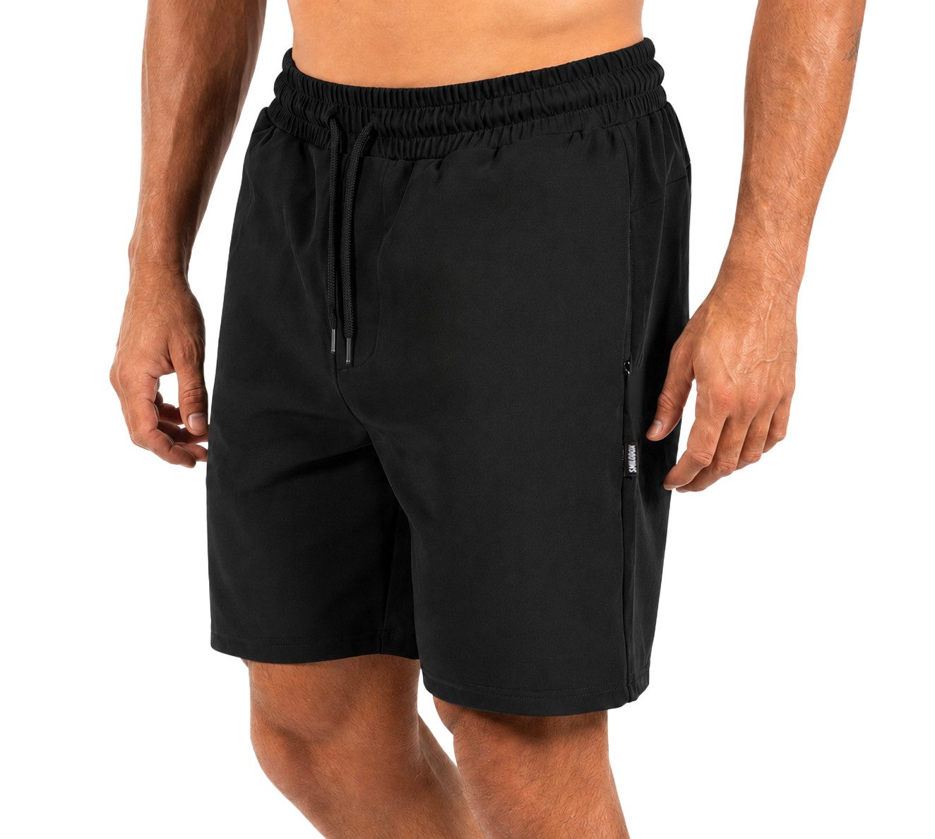 Smilodox Shorts Torvin Herren, kurze Hose, Regular Fit, Sportshorts für Gym & Laufen Komfortbund, Tunnelzug, Seitentaschen, Casual, Gymwear