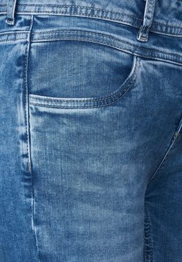 STREET ONE Slim-fit-Jeans Street One Slim Fit Jeans in Sky Blue Bleach (1-tlg) Taschen