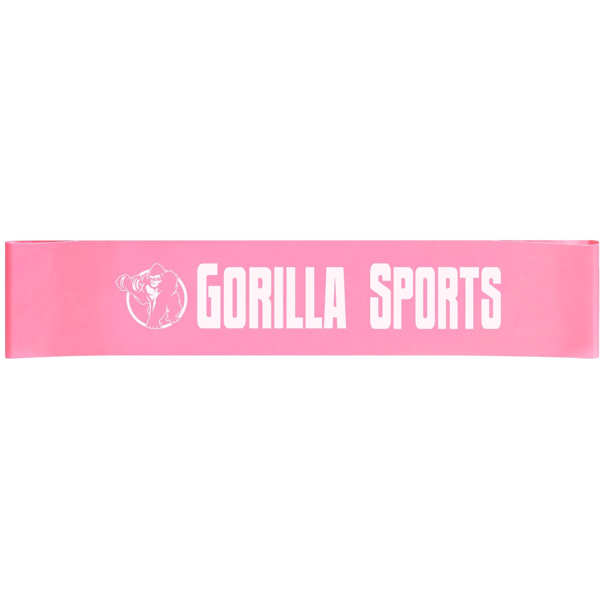 GORILLA SPORTS Trainingsband Widerstandsbänder - 5 Verschiedene Stärke, rutschfest, Latex, Farbwahl 0,4 mm