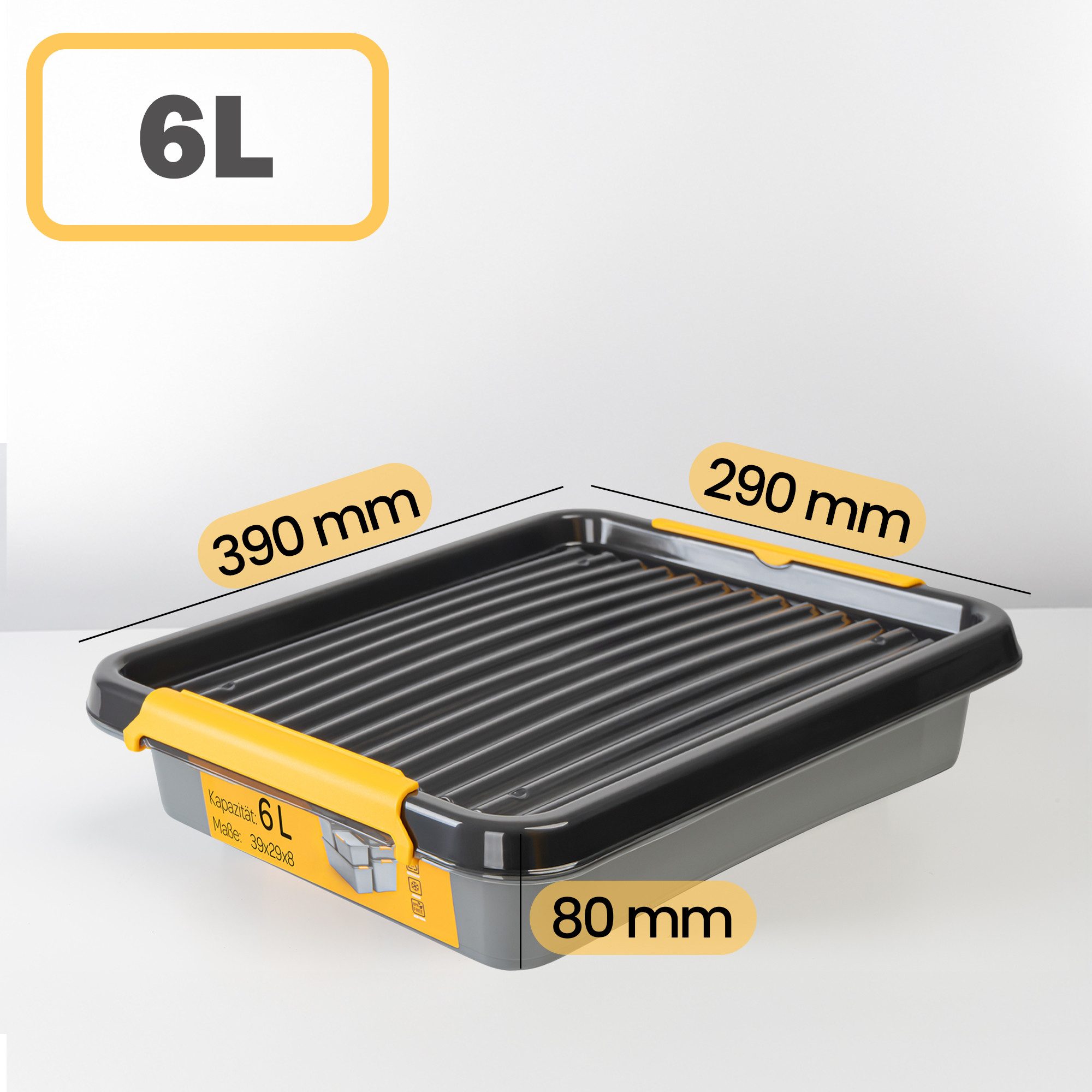 KONZEPT Aufbewahrungsbox mit Deckel, Stapelbox Set 2 Stk. für Keller, Werks günstig online kaufen