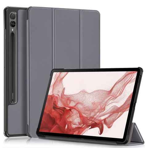Wigento Tablet-Hülle Für Samsung Galaxy Tab S9+ Plus u. FE Tasche 3folt Wake UP Smart Cover