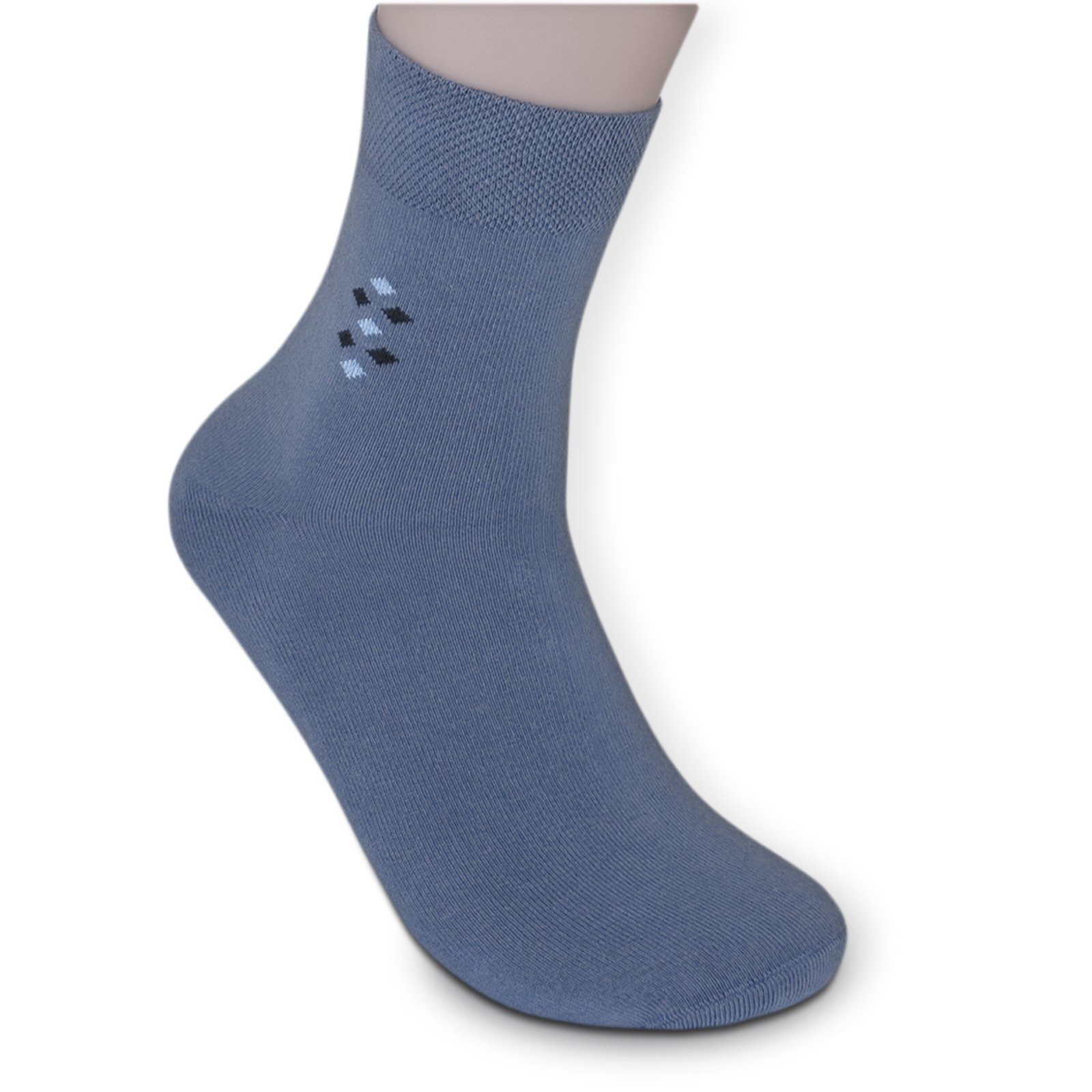 Gummi braun mit Kurzsocken (Bund, grau schwarz) blau Sockenbude Die Komfortbund ohne 5-Paar, KOMFORT