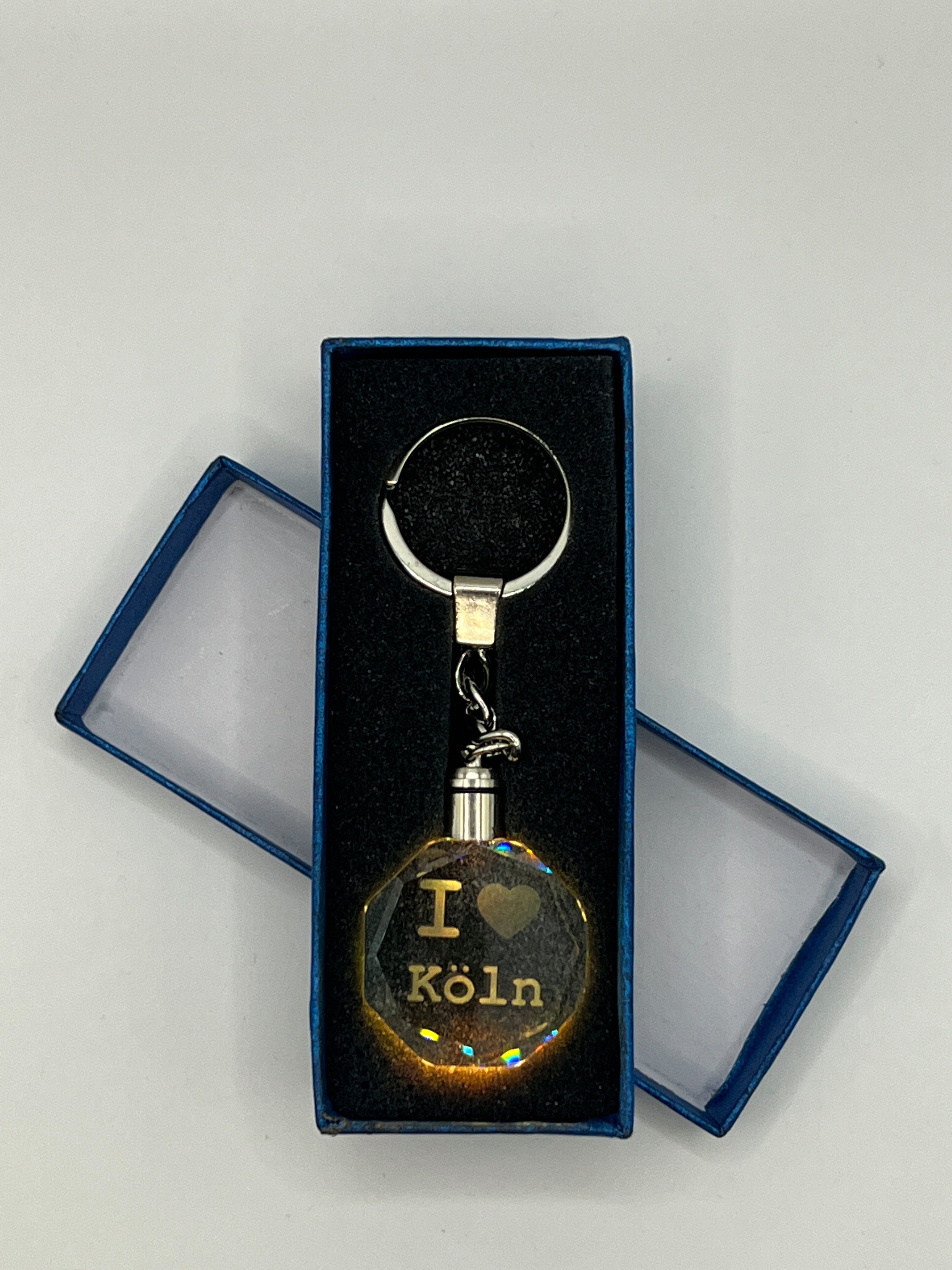 Stelby Schlüsselanhänger I Love Köln Schlüsselanhänger Multicolor LED mit G günstig online kaufen