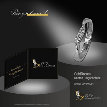 GoldDream Goldring GoldDream Ring Welle 333er 8K Weißgold GDR501JX (Fingerring), Damen Ring Welle aus 333 Weißgold - 8 Karat, Farbe: silber, weiß