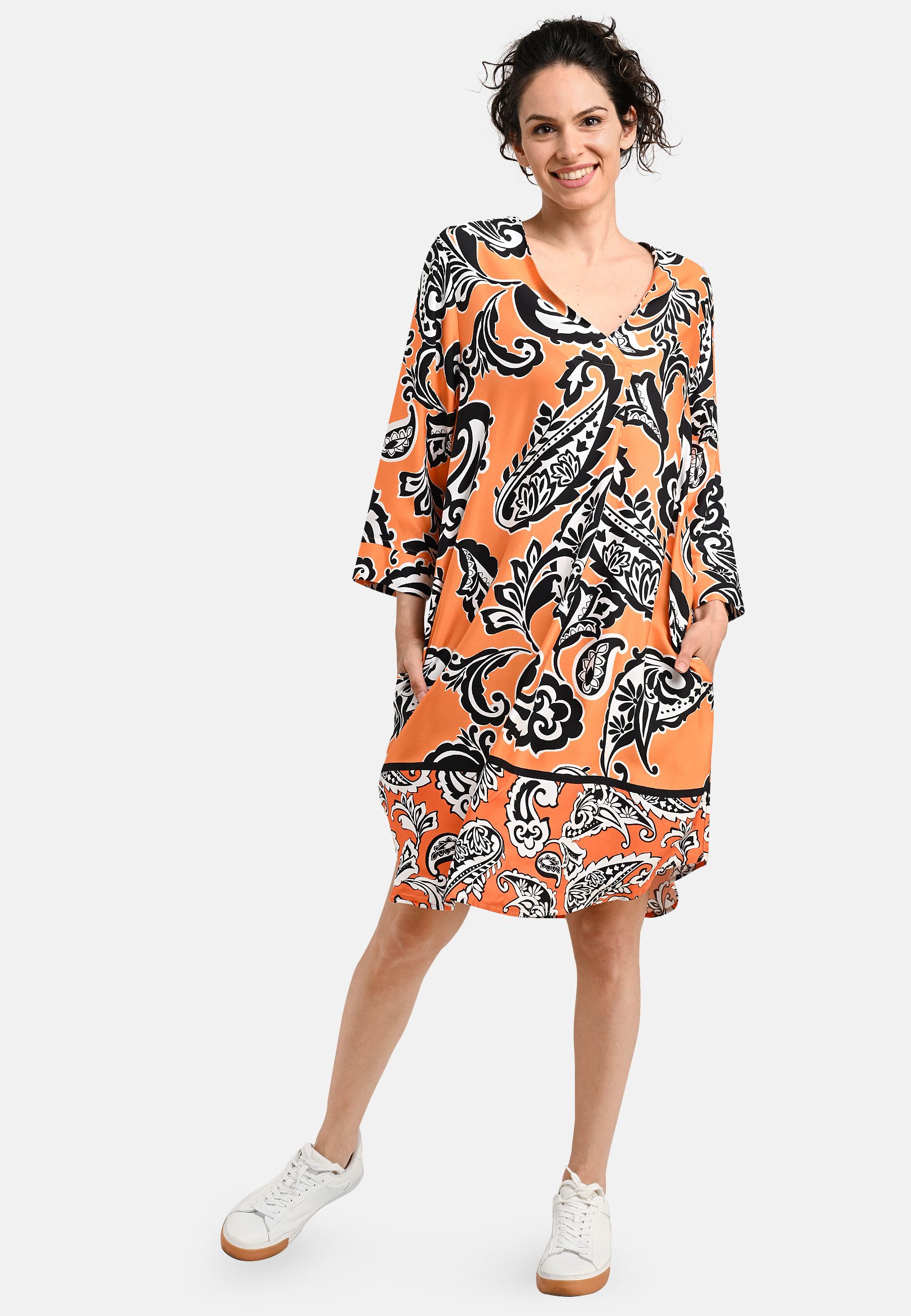 BICALLA Midikleid Dress Paisley - 11/orange-black (1-tlg)