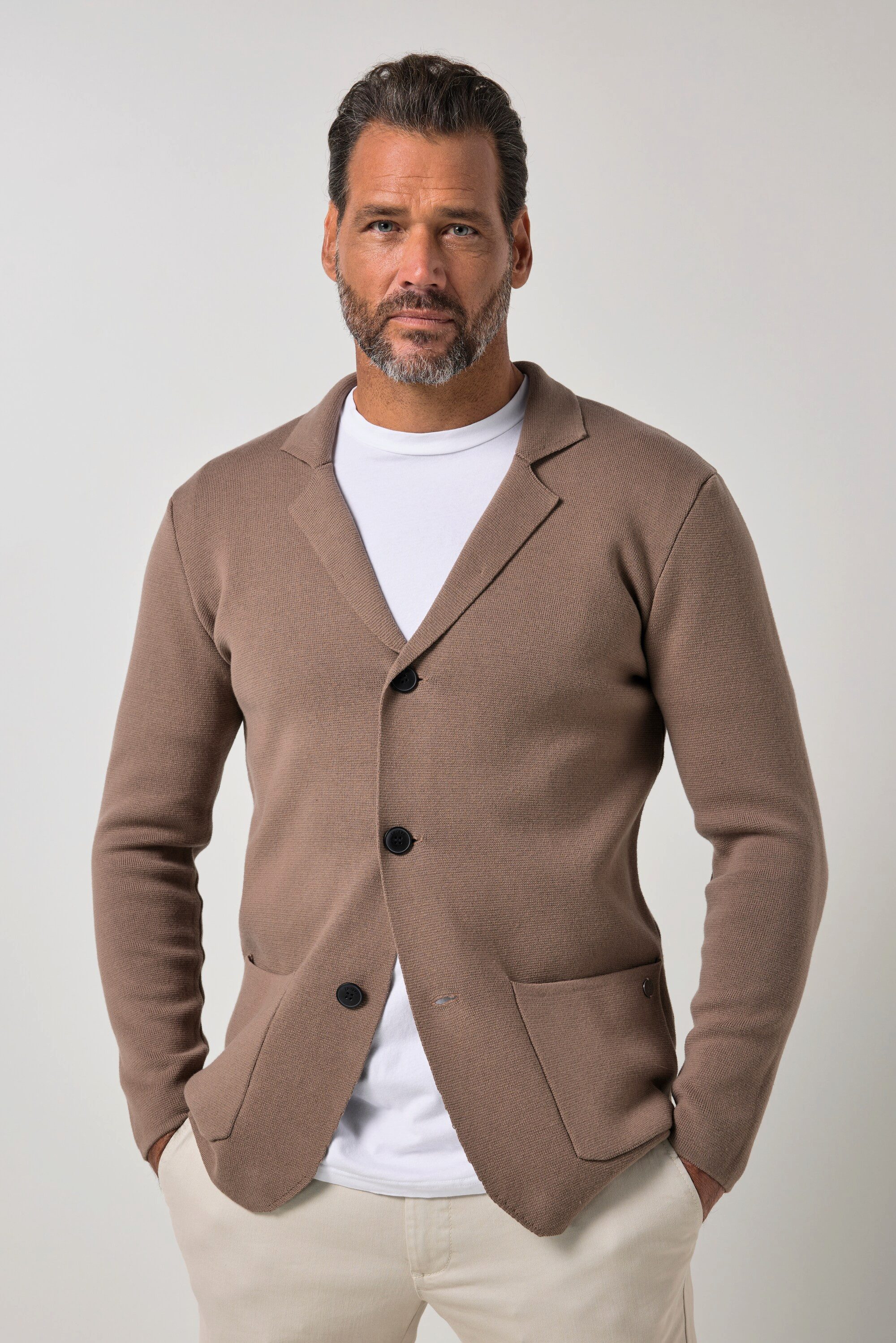 JP1880 Poloshirt Stricksakko FLEXNAMIC® Business Milano-Strick