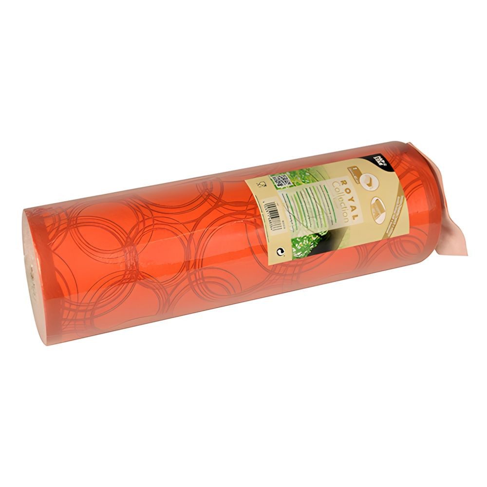PAPSTAR Tischläufer stoffähnlich PV-Tissue ROYAL Collection 24m x 40cm nektarine Bubbles