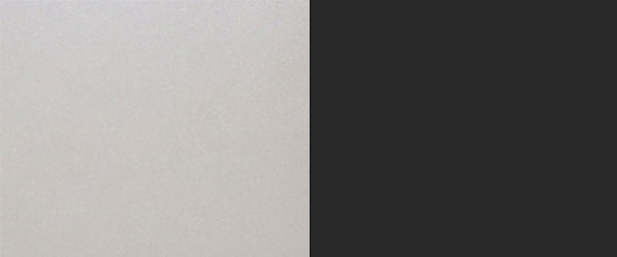 (Bonn, Bonn Küchenhängeschrank) 80cm graphit Klappe matt Front- Milchglaseinsatz wählbar Korpusfarbe Klapphängeschrank & Feldmann-Wohnen und mit