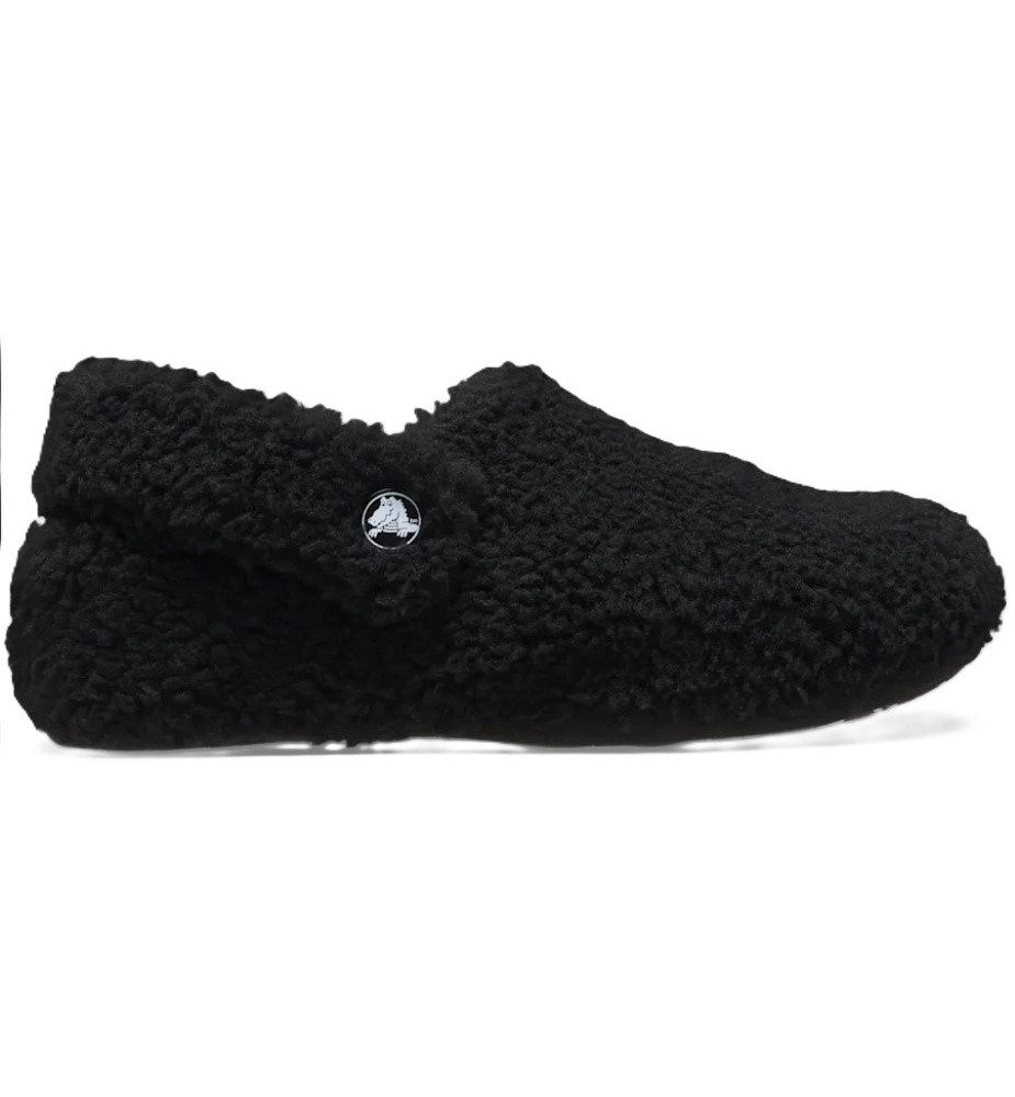 Crocs Classic Cozzzy Slipper (Kunstfell, warm) schwarz Kleinkinder - 1 Paar Hausschuh
