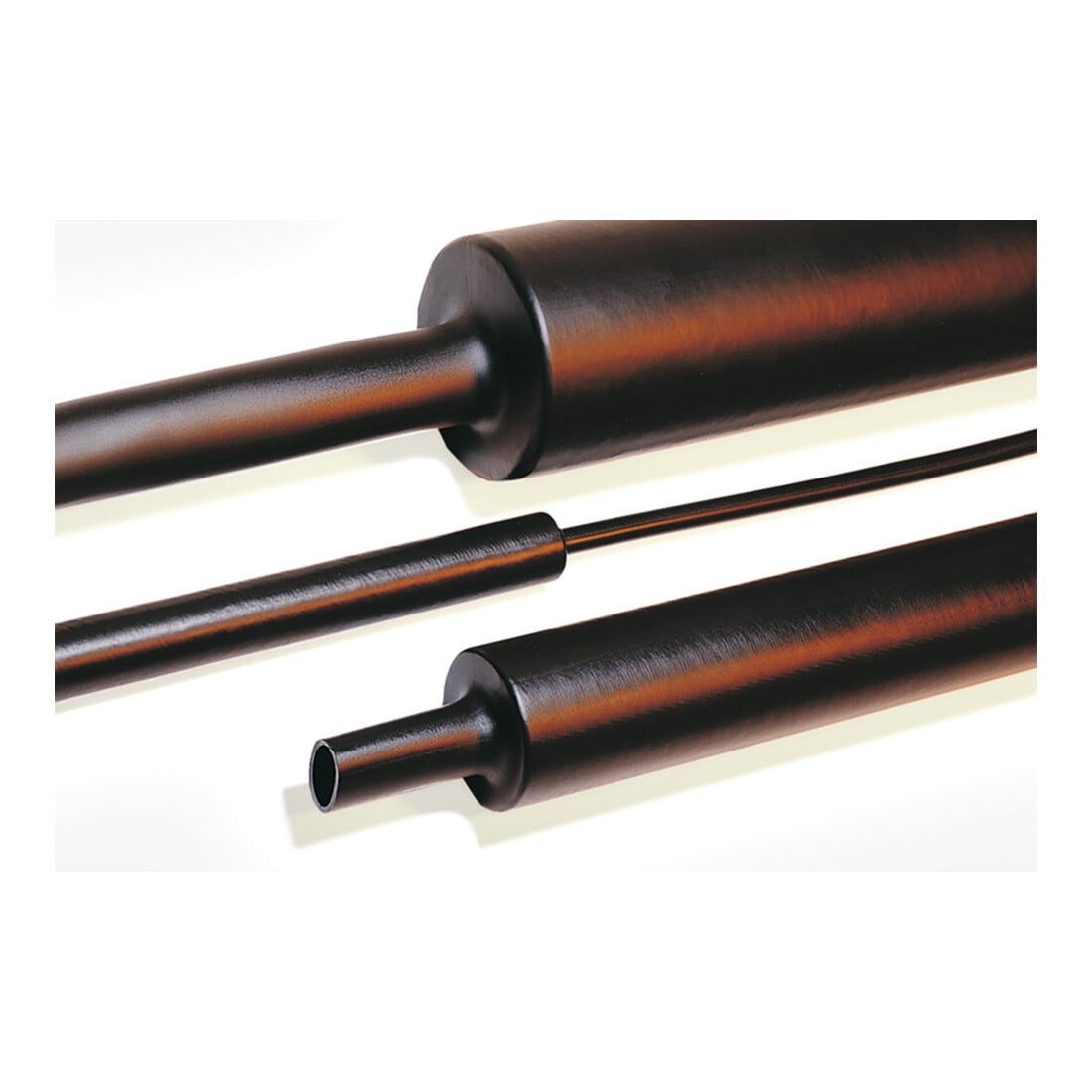 HellermannTyton Geflechtschlauch HellermannTyton Warmschrumpfschlauch MA47-40/12-1000-BK