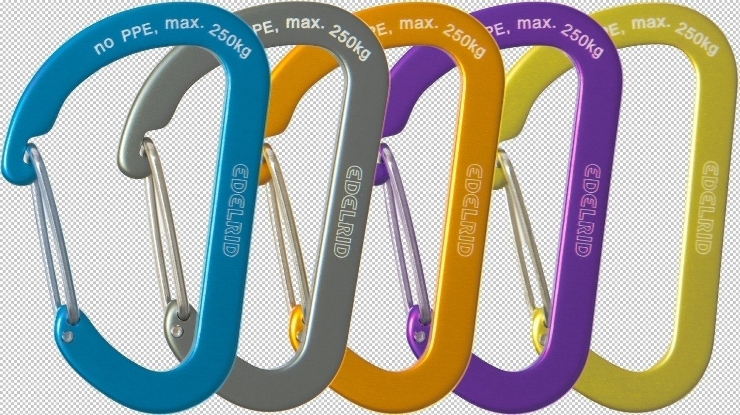Edelrid Karabiner Aranya VPE10, farbig sortiert