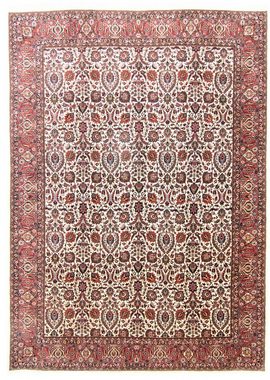 Wollteppich Bidjar Teppich handgeknüpft rosa, morgenland, rechteckig, Höhe: 12 mm