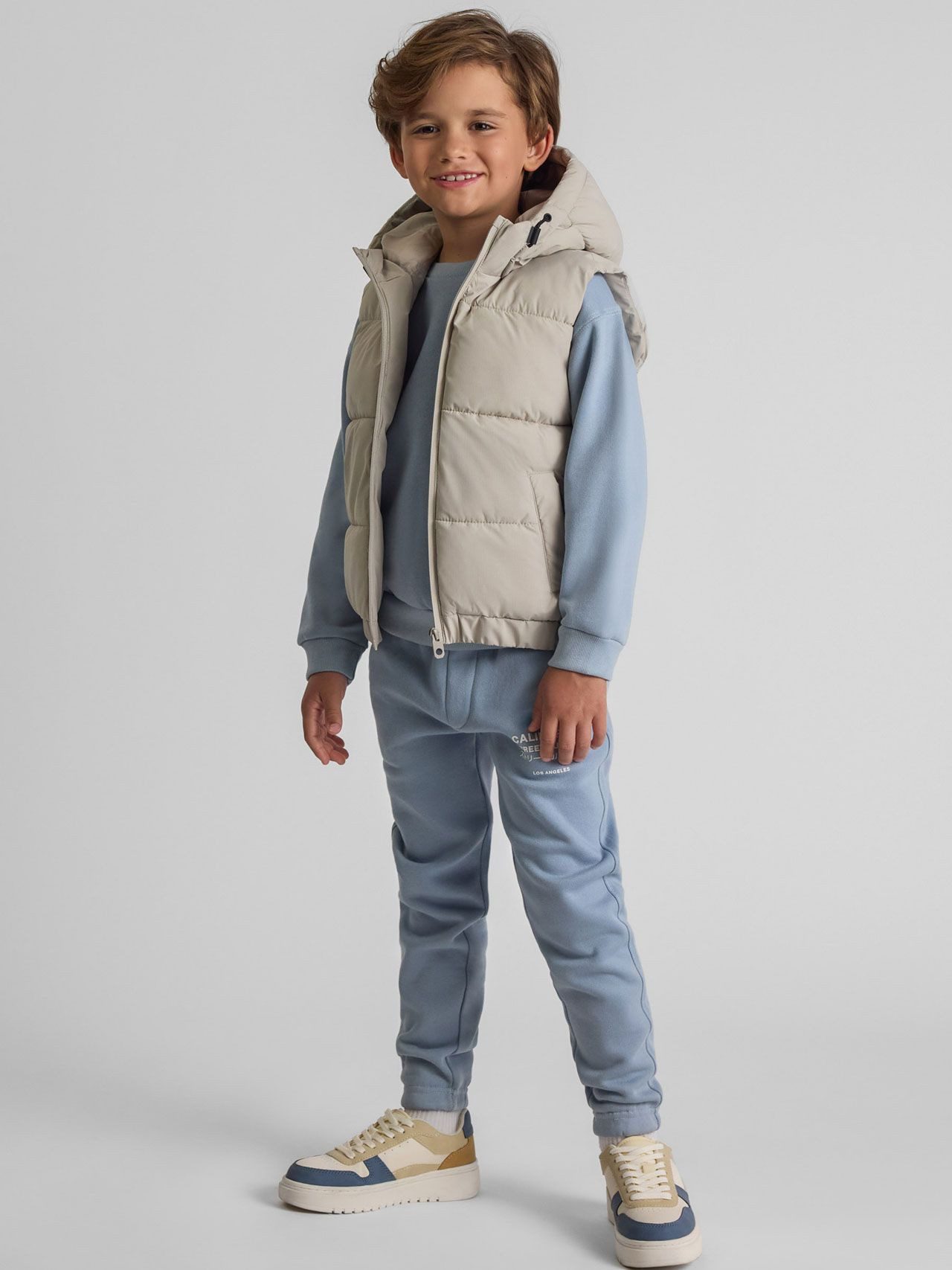 MINOTI Steppweste Weste aus Ripstop-Stoff, mit Kapuze und Taschen (2y-14y) günstig online kaufen