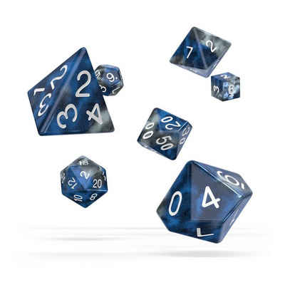 Oakie Doakie Spiel, Oakie Doakie Dice Würfel RPG-Set Gemidice - Liquid Steel (7)