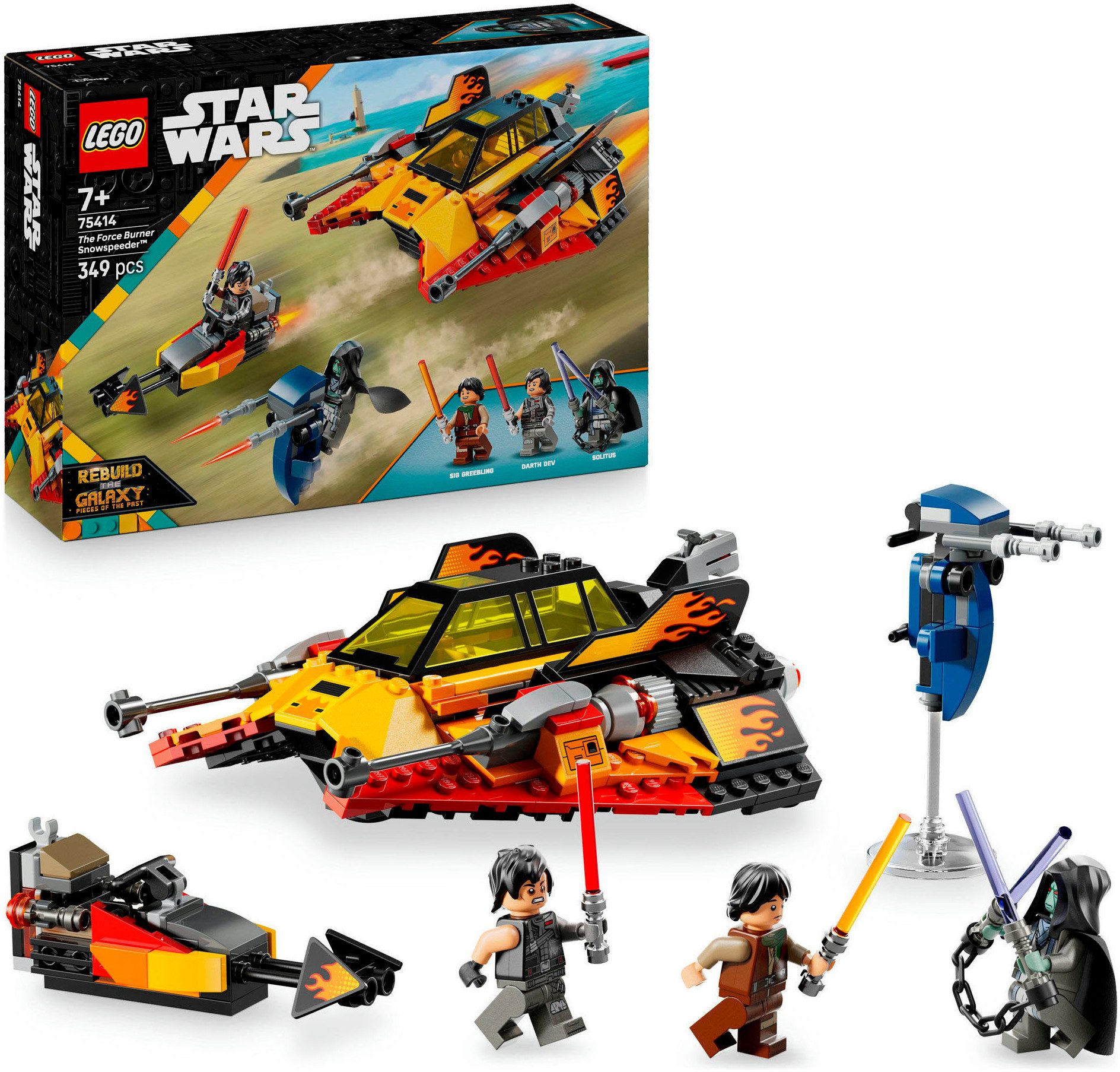 The Force Burner Snowspeeder (75414), LEGO Star Wars™ Konstruktionsspielsteine