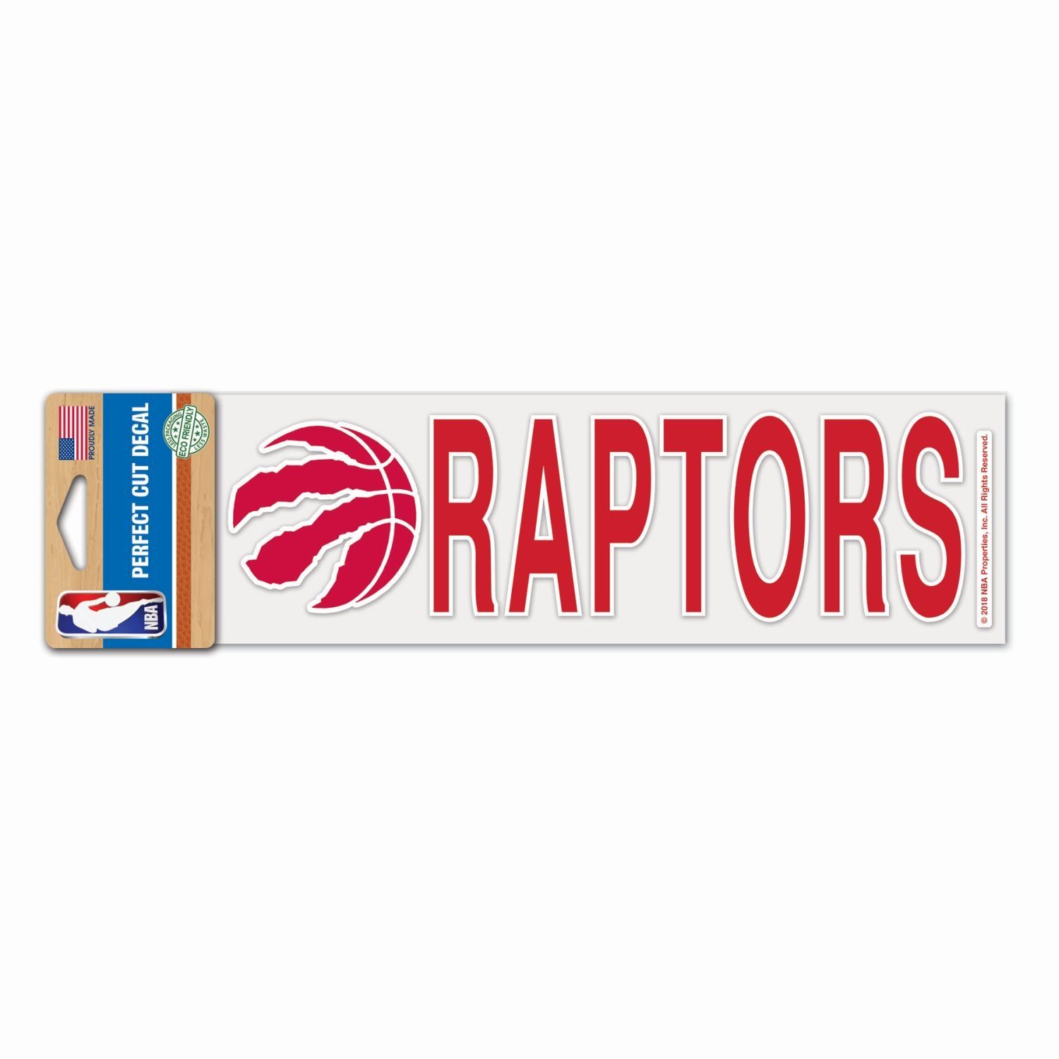 Perfect WinCraft Aufkleber Wanddekoobjekt 8x25cm Cut Raptors NBA Toronto