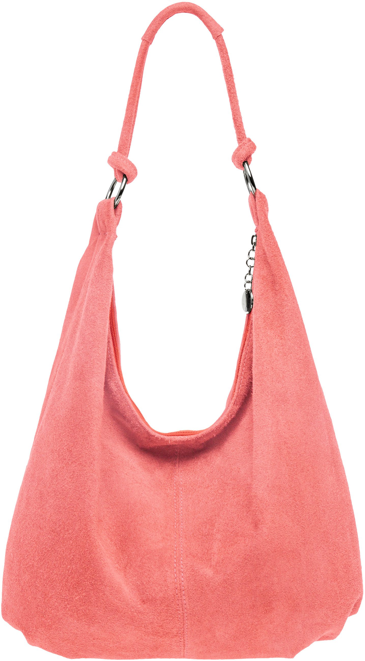 Caspar Schultertasche große Damen Vintage Veloursleder günstig online kaufen