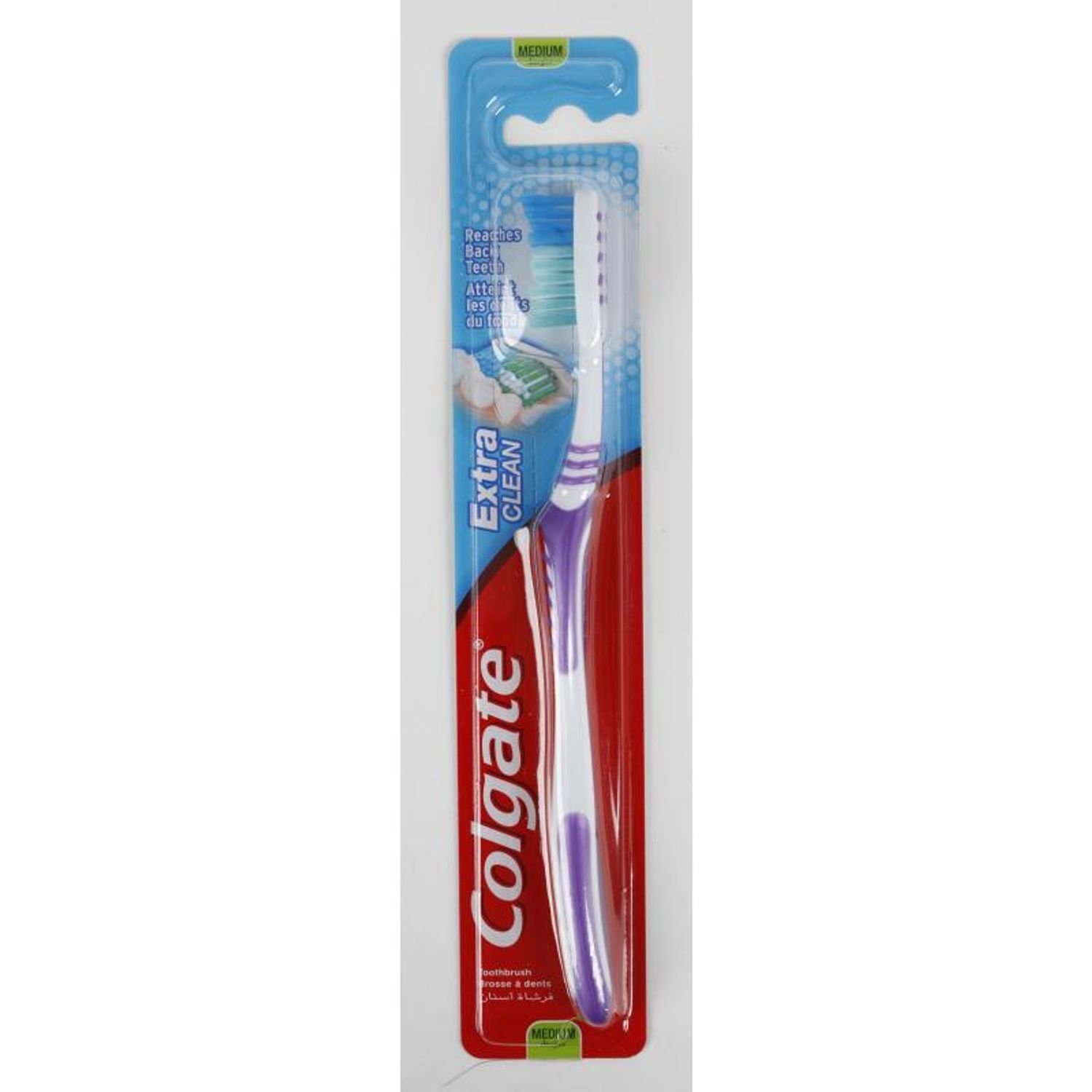 Colgate Zahnbürste 12x Colgate Zahnbürste Extra Clean Zungenreiniger Hand Mundhygiene