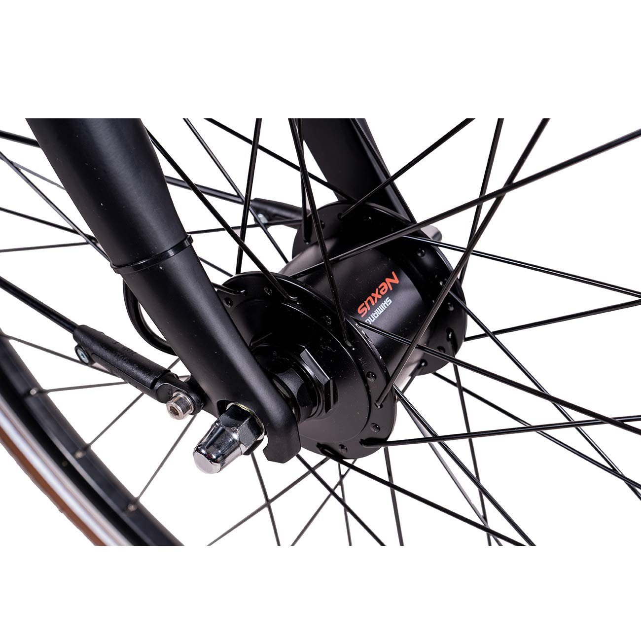 Airtracks Women's City Bike LS City Bicycle 28 inch City Bike CI.2820W, 7-speed Shimano NEXUS derailleur, internal hub gears, matte black - Frame sizes 45 cm 50 cm » Model year 2026