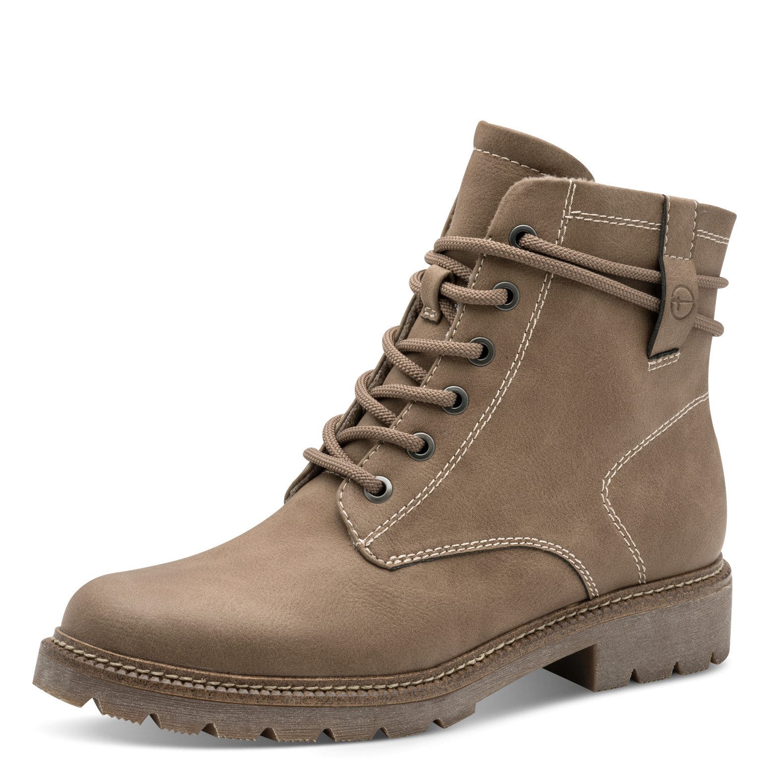 Tamaris Schnürstiefelette, Blockabsatz, Schnürboots in veganer günstig online kaufen