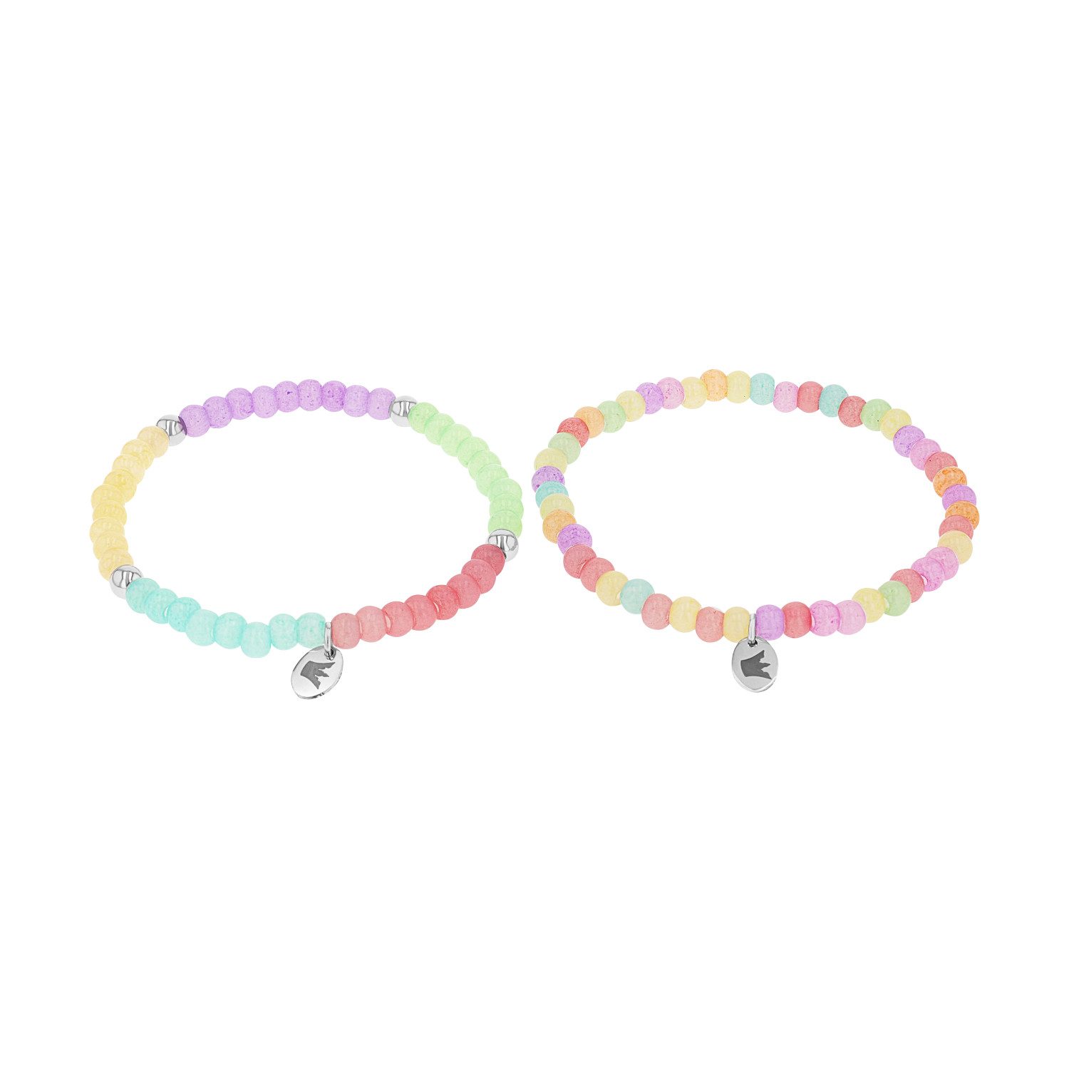 Prinzessin Lillifee Armband Set bunt in Regenbogenfarben (Set, 2-tlg., inkl. Schmuckbox)