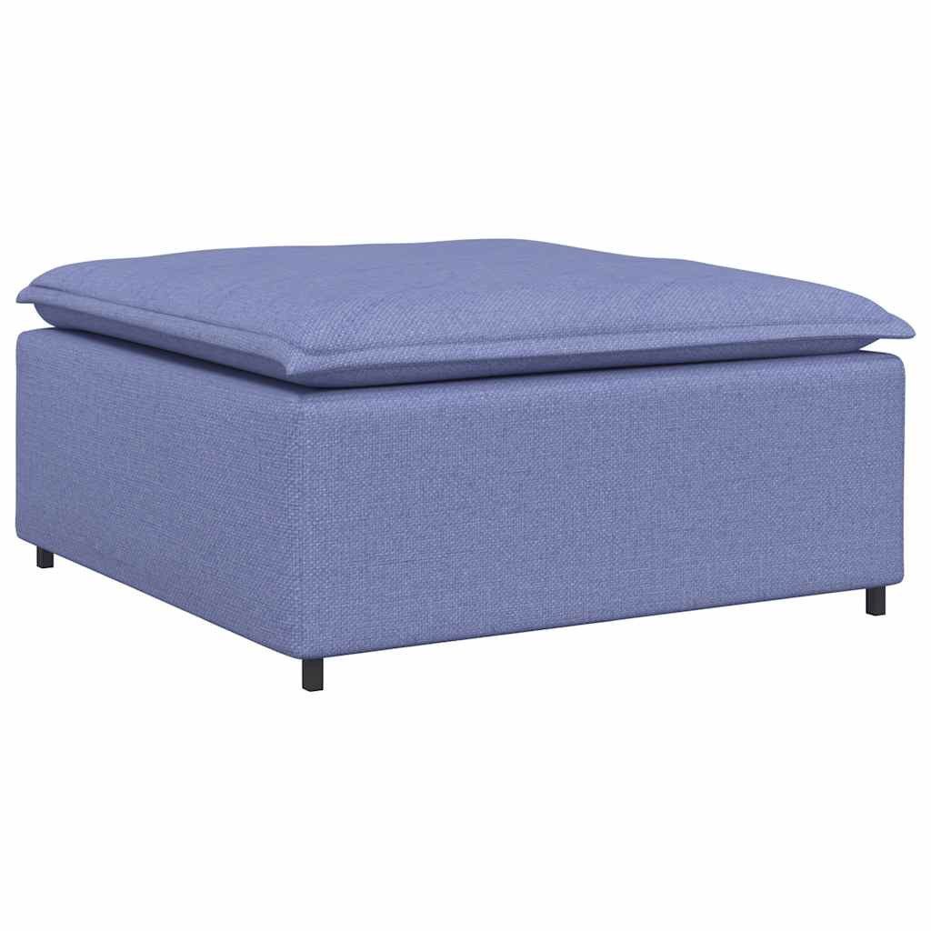 vidaXL Sofaelement Modulares Sofa-Fußhocker-Modul Jeansblau 100x100x48 günstig online kaufen