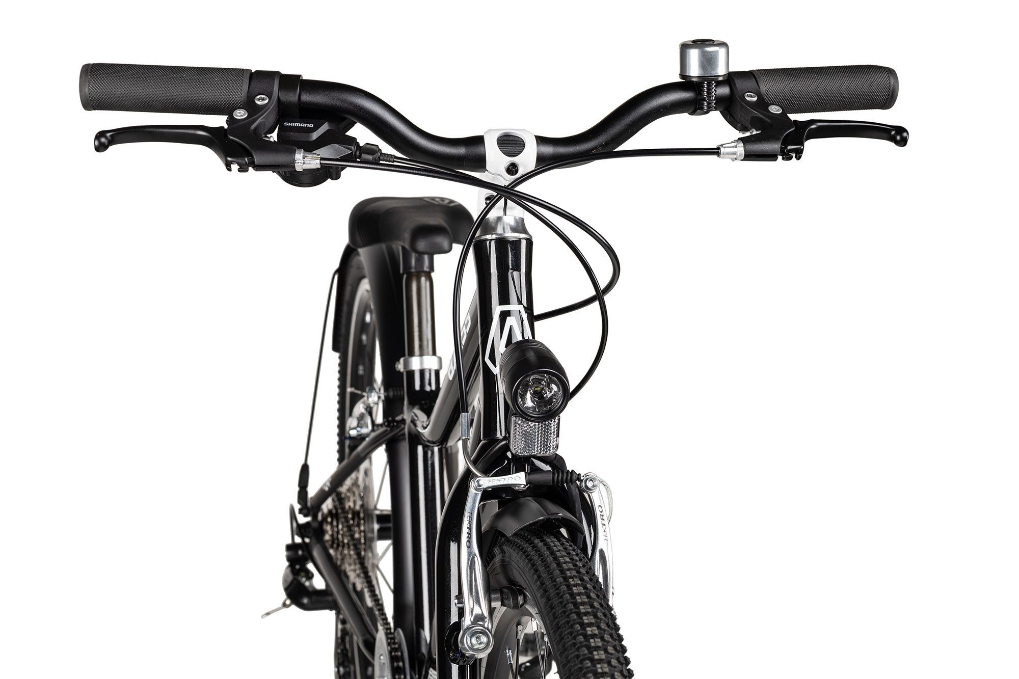 Axess Kinderfahrrad LUU. 24 EQ, 8 Gang Shimano Altus RD-M310-L Schaltwerk, Kettenschaltung, leichter Aluminiumrahmen schwarz/grau