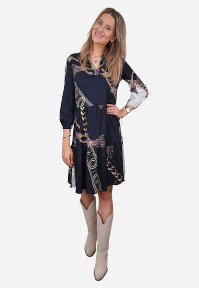 Mucho Gusto A-Linien-Kleid »San Raffael« mit Rüschen