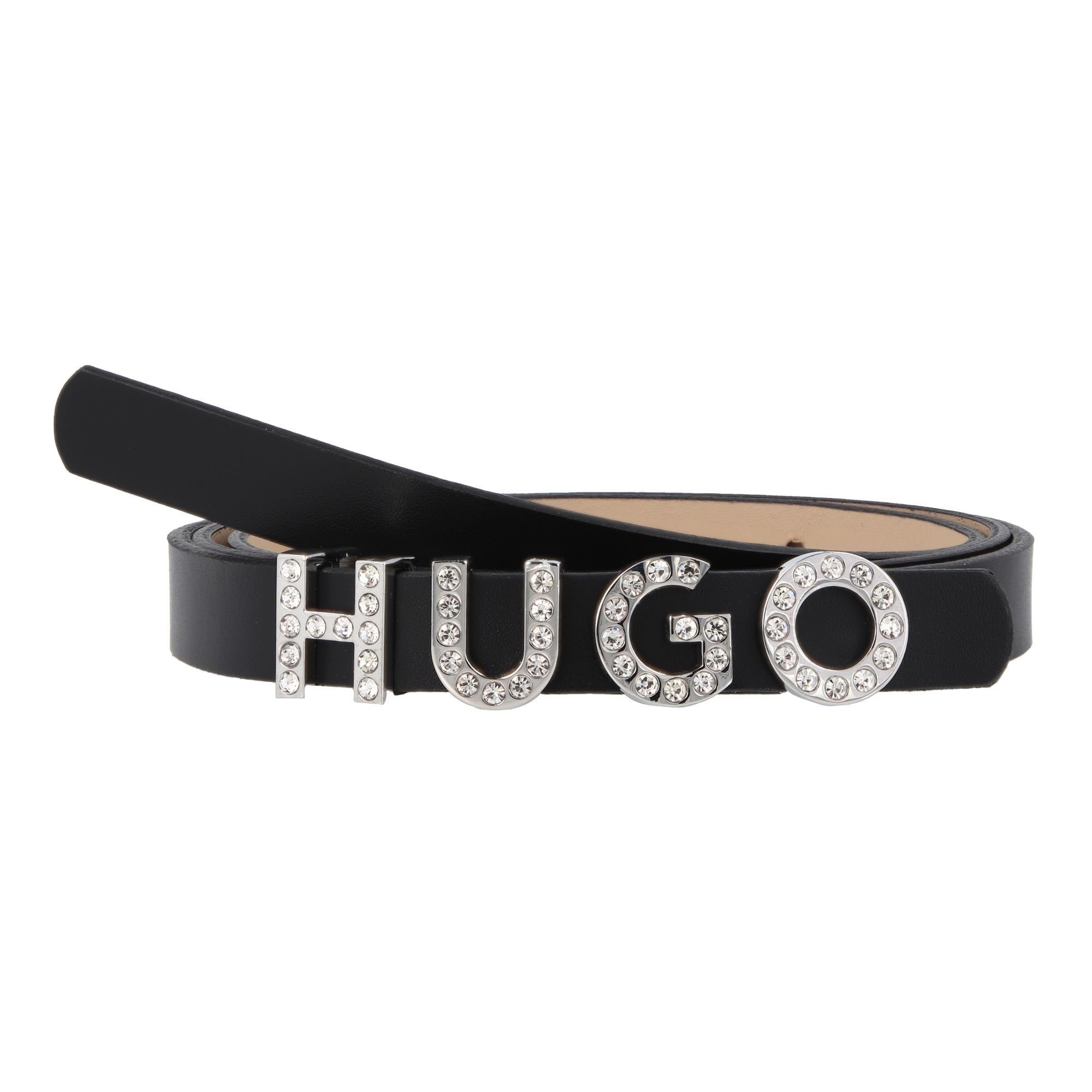HUGO Ledergürtel Zula Steckverschluss/Clip