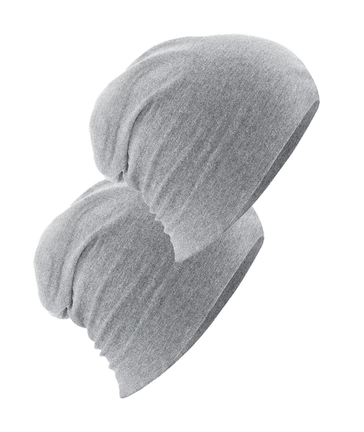 Beechfield® Beanie Cotton Slouch Beanie Hemsedal (Spar Set, 2er Pack) Leichte Beanie Mütze
